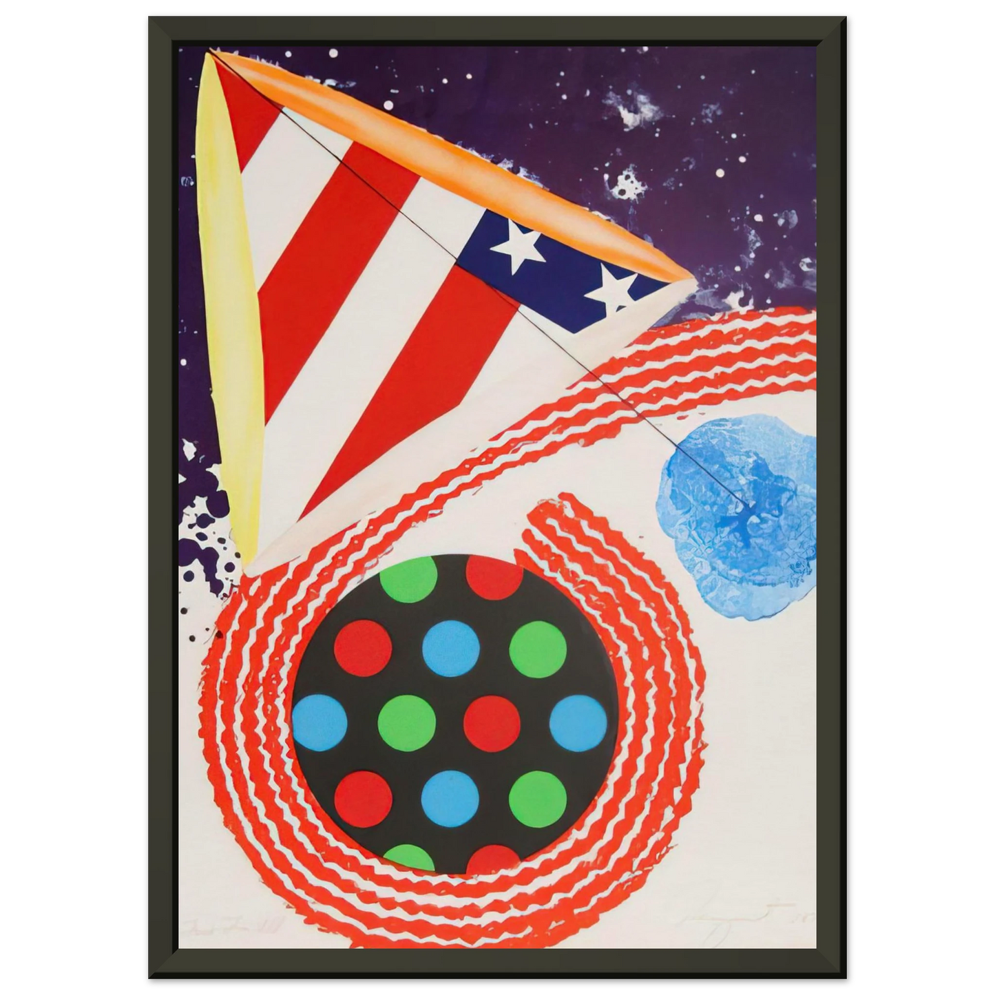 James Rosenquist A Free for All Framed Art Print - Aluminum Frame - 60x80 cm / 24x32 inches