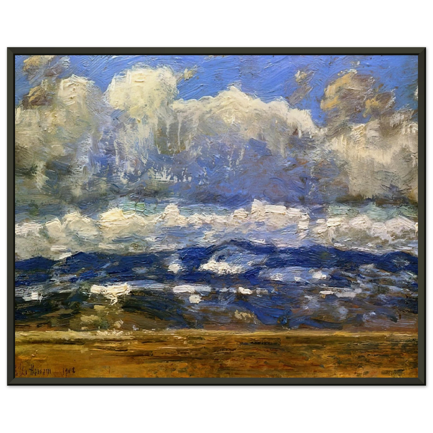Childe Hassam Over the Great Divide Framed Art Print - Aluminum Frame - 70x100 cm / 28x40 inches