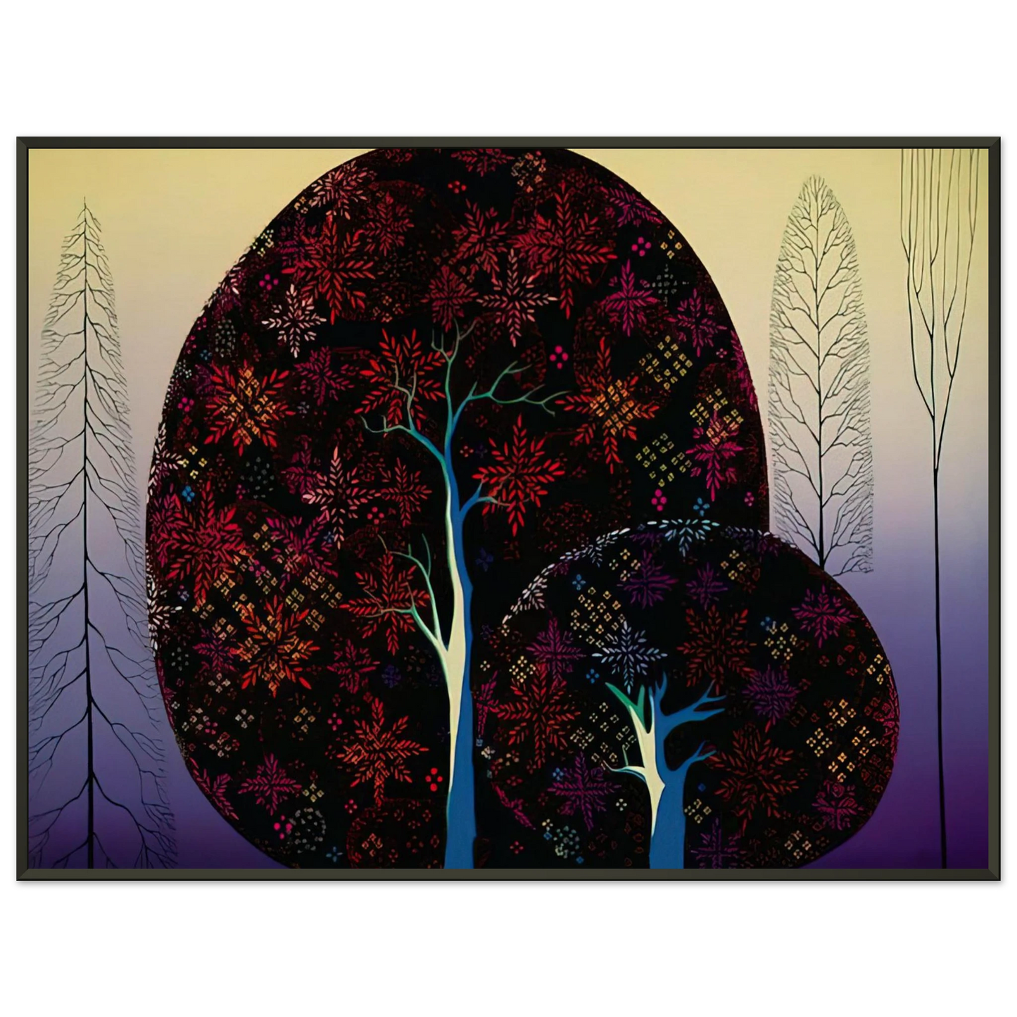 Eyvind Earle  A Tree Poem Framed Art Print  - Aluminum Frame - 60x80 cm / 24x32 inches