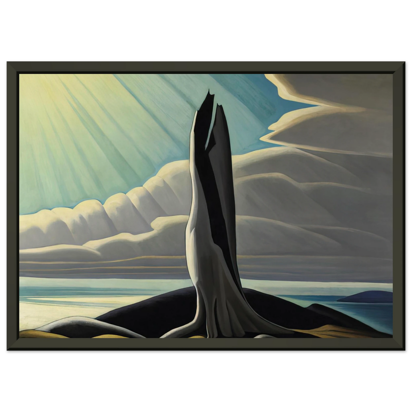 Lawren Harris North Shore Lake Superior 1926 Framed Art Print - Aluminum Frame - 40x50 cm / 16x20 inches