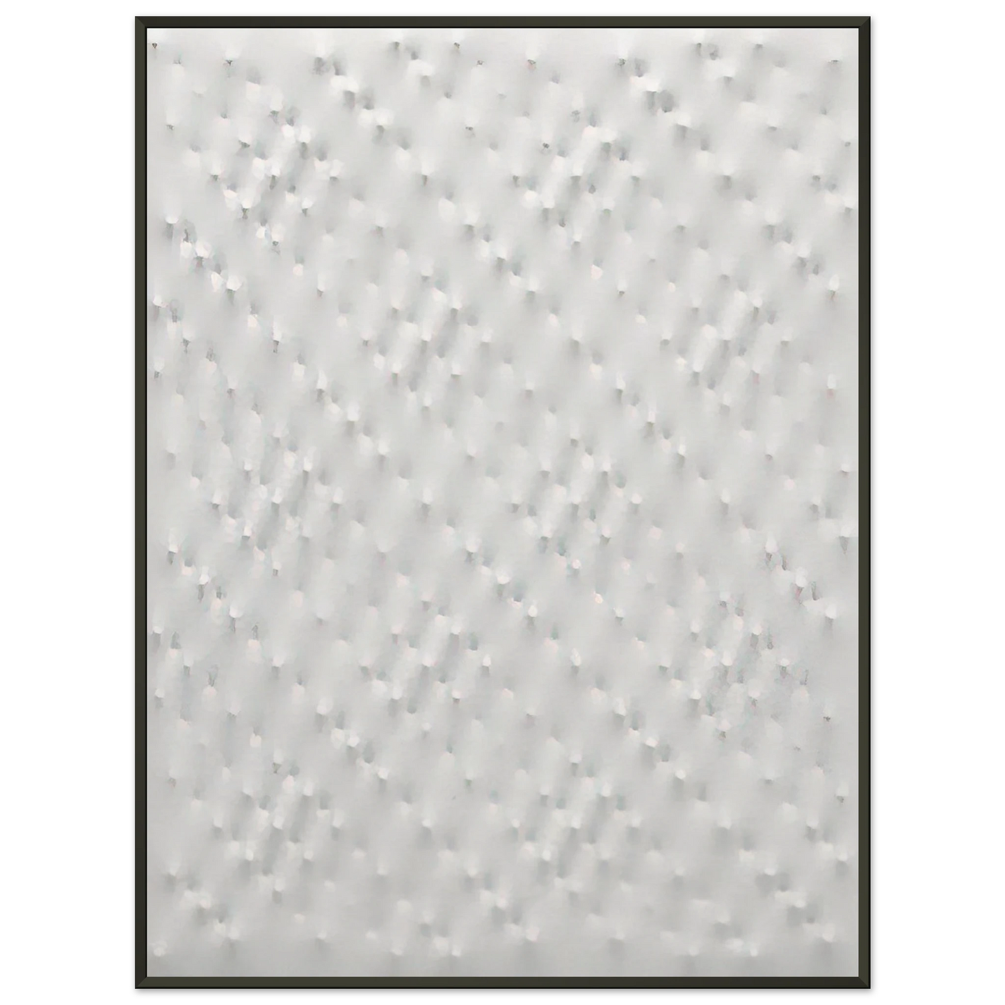 Enrico Castellani Superficie bianca 2005 Framed Art Print - Aluminum Frame - 40x50 cm / 16x20 inches