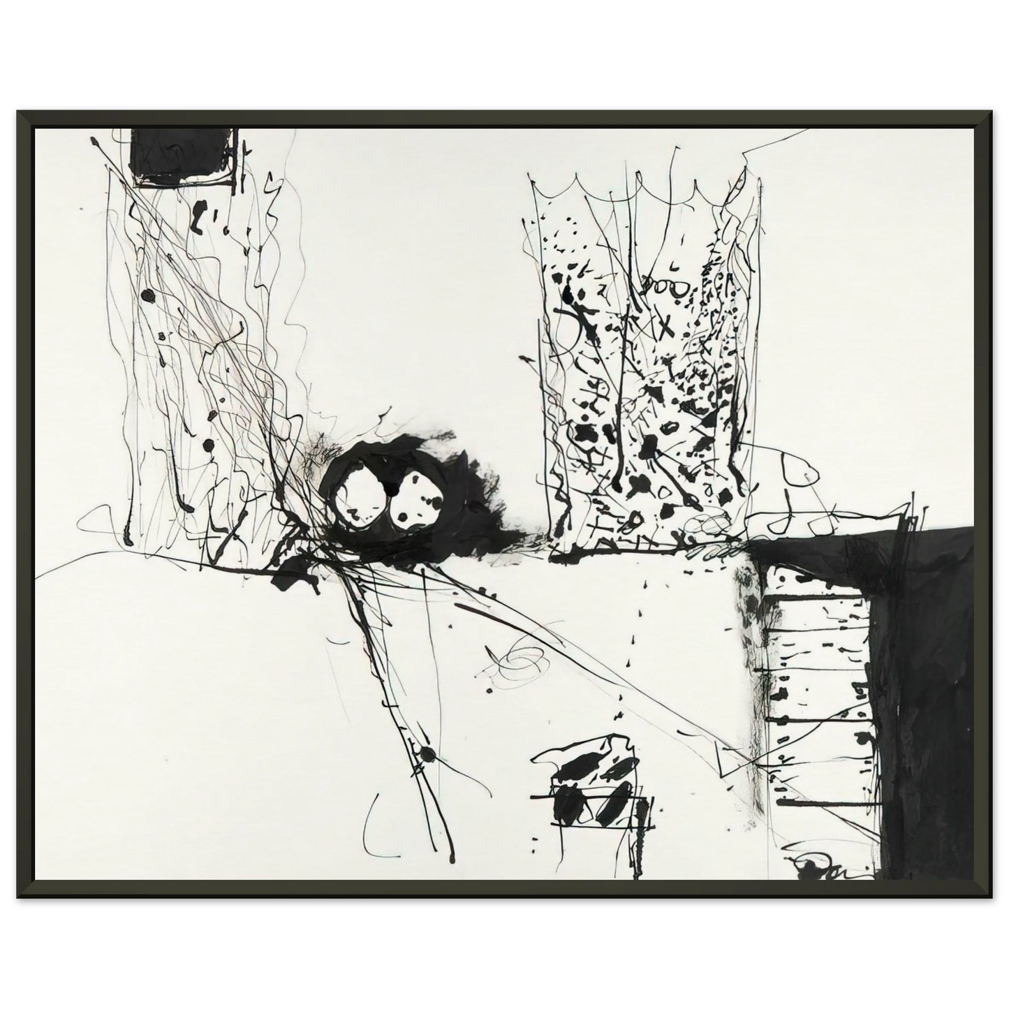 Gene Davis Tree House 1981 Framed Art Print - Aluminum Frame - 70x100 cm / 28x40 inches