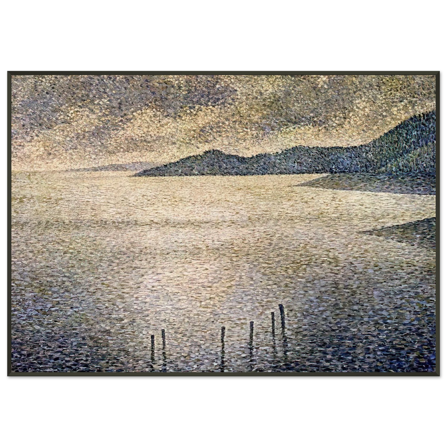 Theo van Rysselberghe CHANNEL COAST 1892 Framed Art Print - Aluminum Frame - 21x29.7 cm / 8x12"
