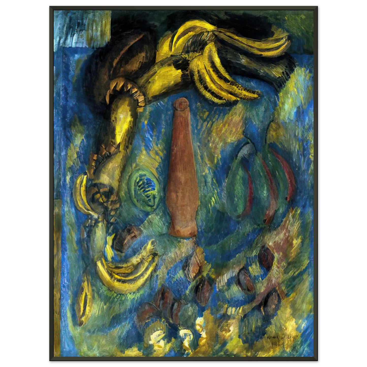 Raoul Dufy STILL LIFE WITH BANANAS 1909 Framed Art Print - Aluminum Frame - 70x100 cm / 28x40 inches