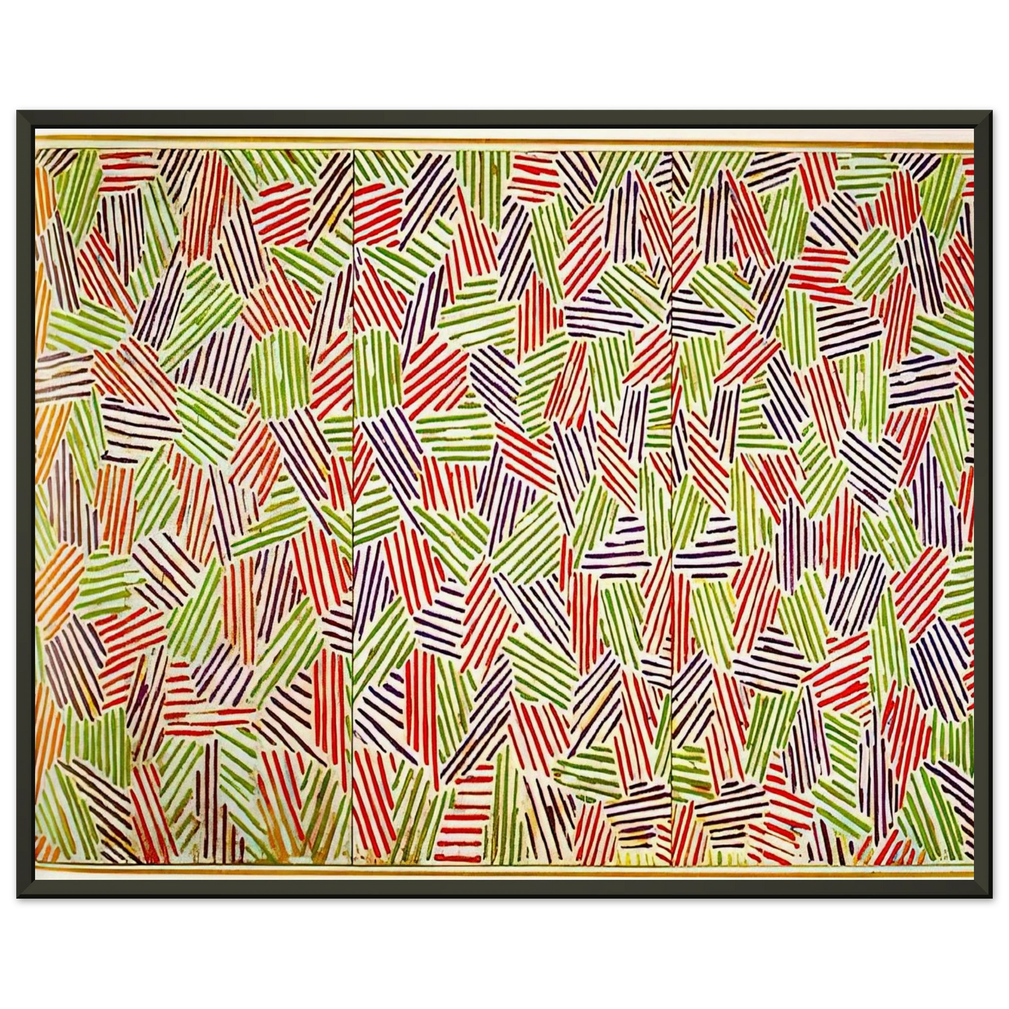 Jasper Johns SCENT Framed Art Print - Aluminum Frame - 70x100 cm / 28x40 inches