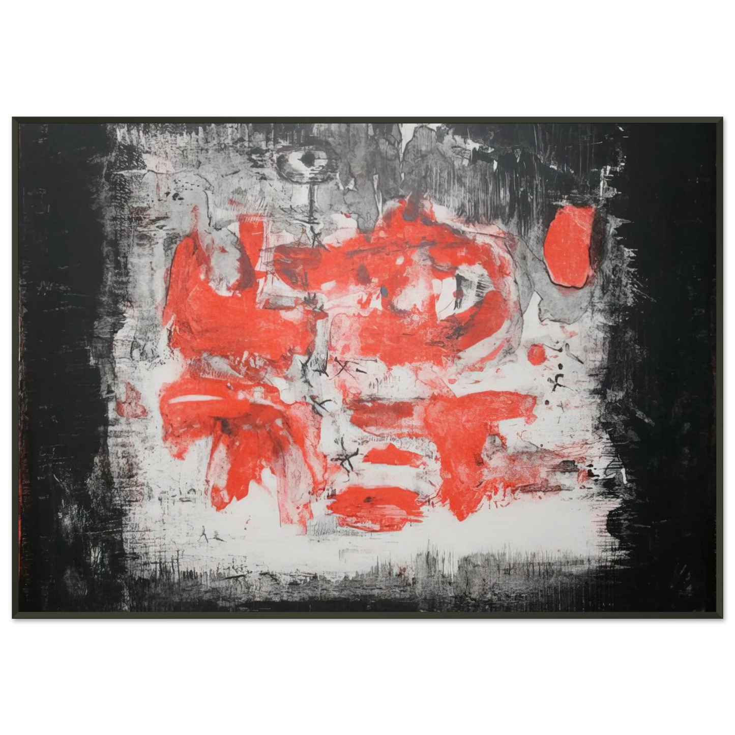 Zao WouKi UNTITLED 1956 1 Framed Art Print - Aluminum Frame - 21x29.7 cm / 8x12"