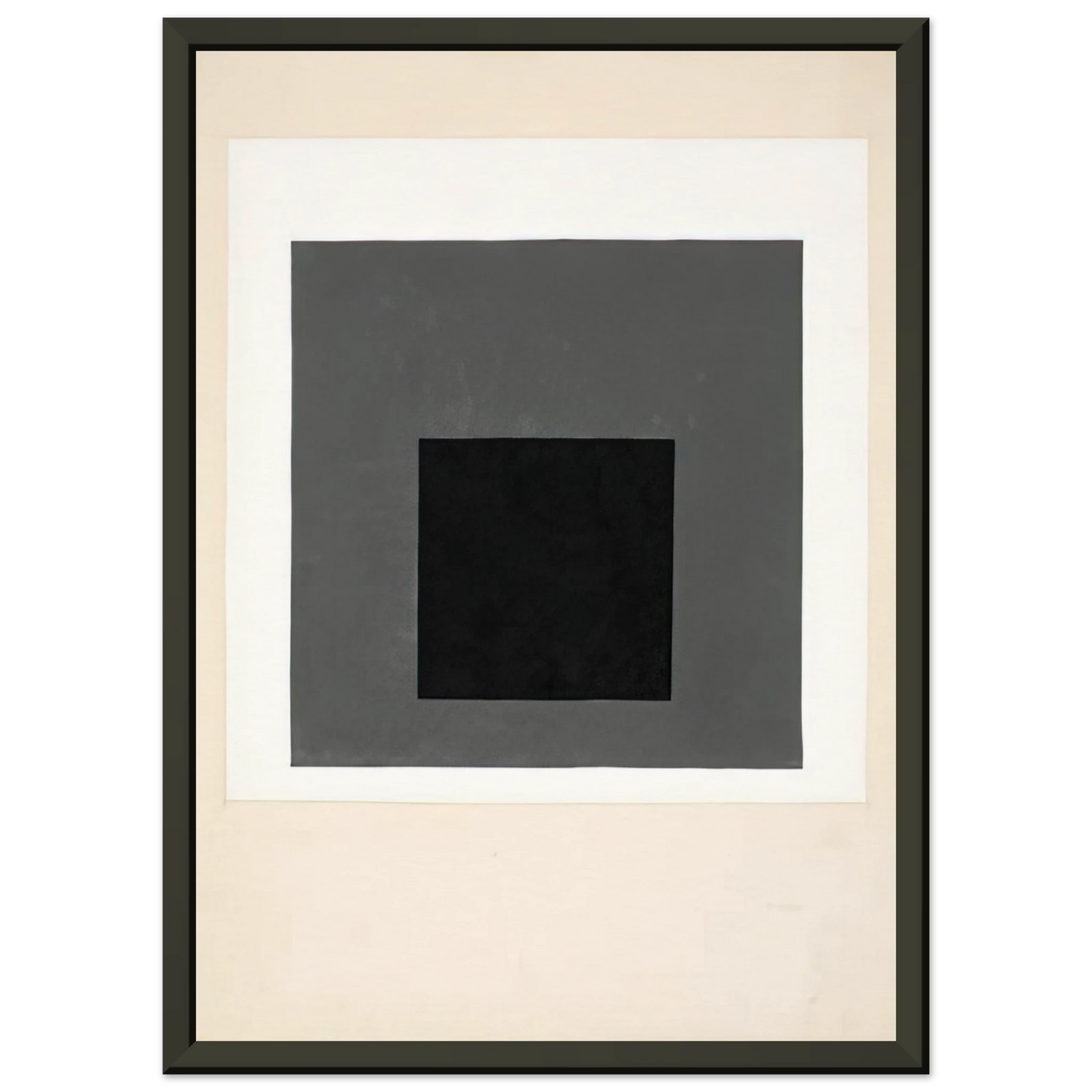 Josef Albers STUDY FOR A HOMAGE TO THE SQUARE 1949 Framed Art Print - Aluminum Frame - 40x50 cm / 16x20 inches