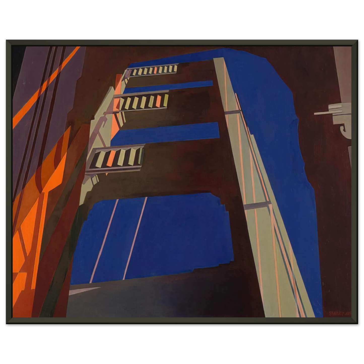 Charles Sheeler Golden Gate 1955 Framed Art Print - Aluminum Frame - 60x80 cm / 24x32 inches