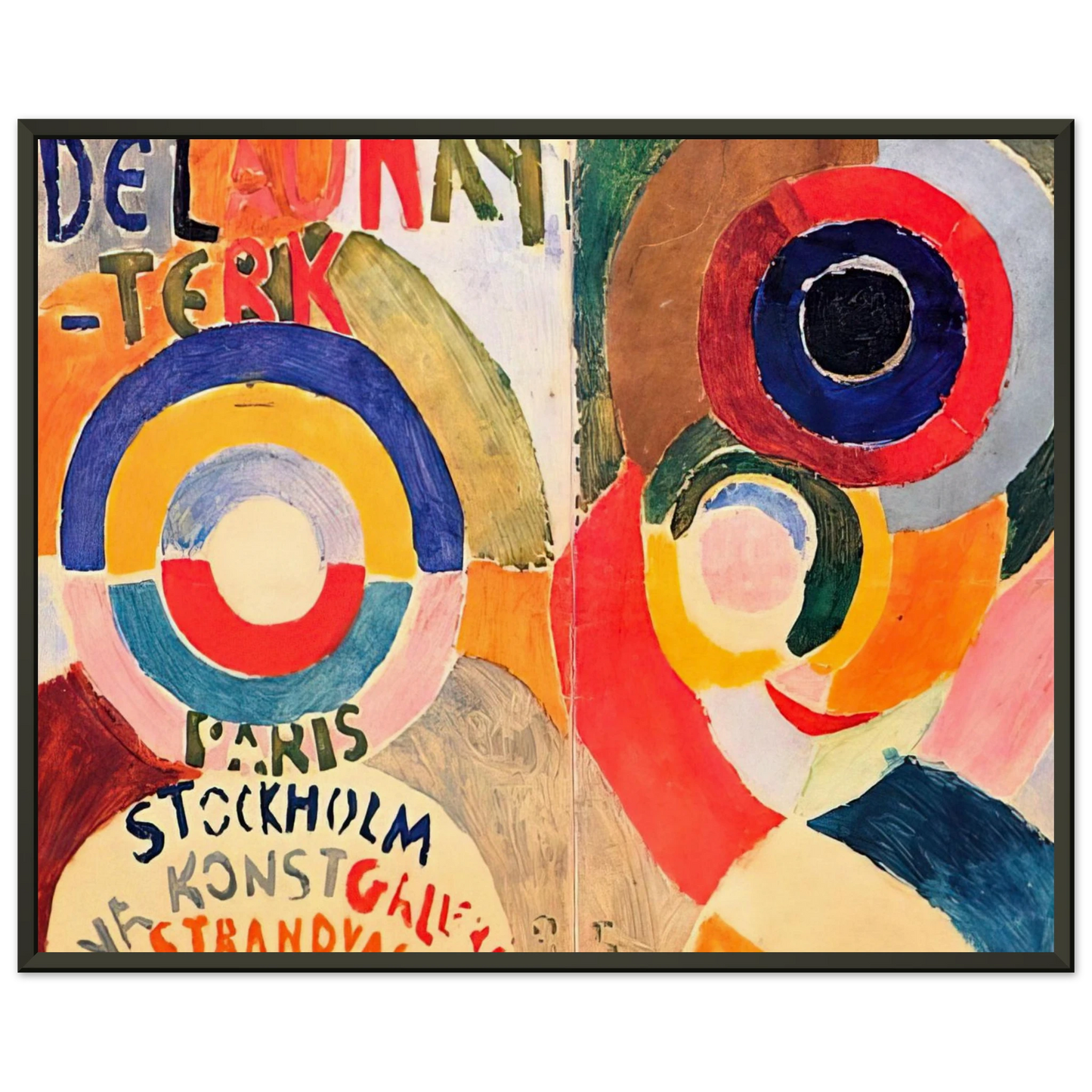 Sonia Delaunay MODERNISM Framed Art Print - Aluminum Frame - 70x100 cm / 28x40 inches