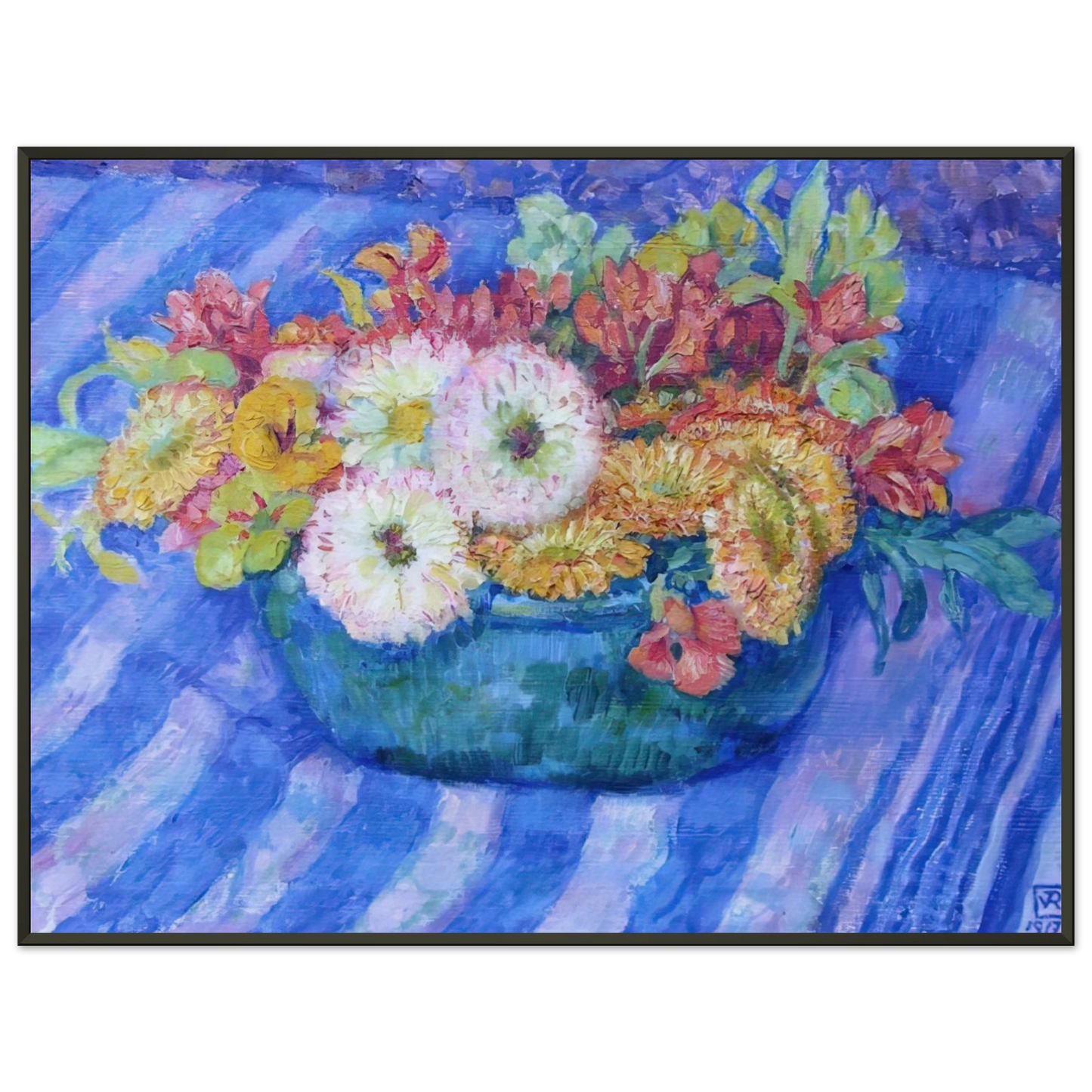 Theo van Rysselberghe YELLOW BOUQUET 1917 Framed Art Print - Aluminum Frame - 60x80 cm / 24x32 inches