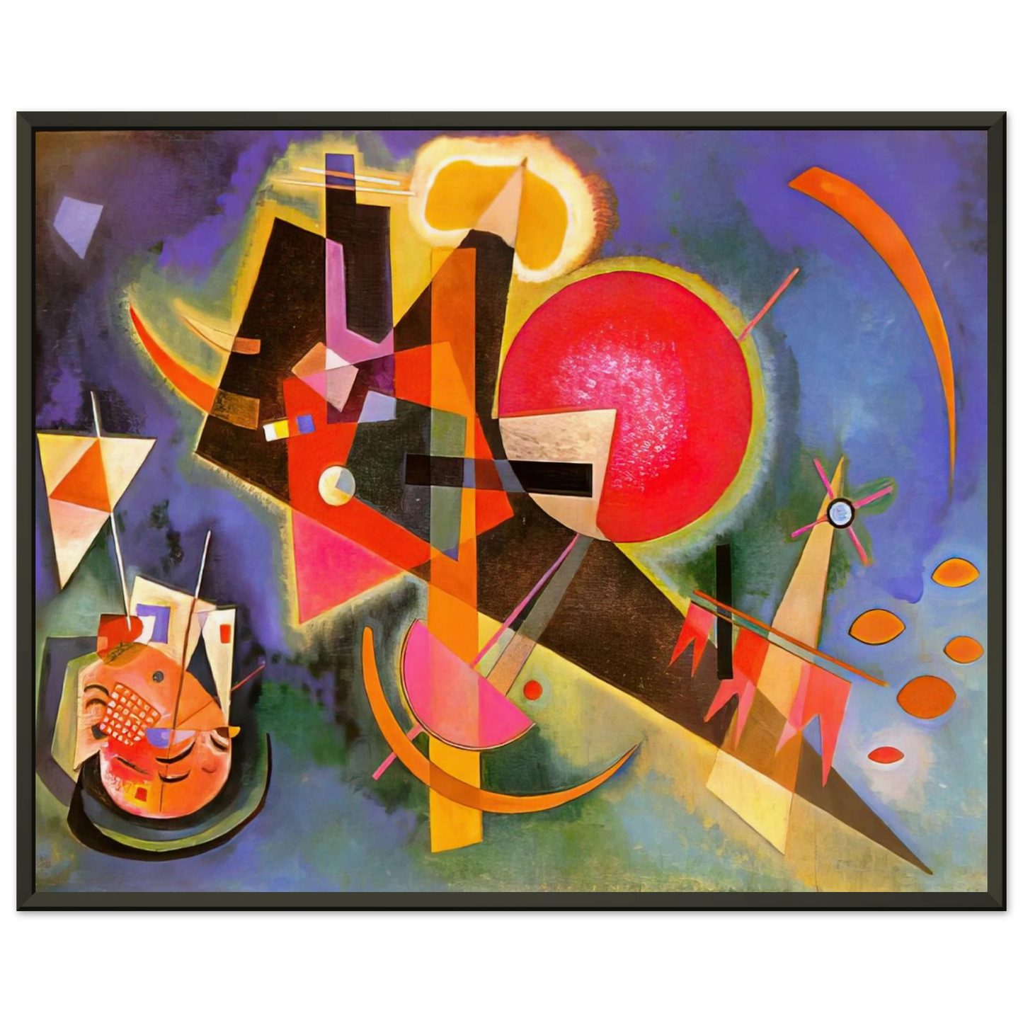Wassily Kandinsky  IN BLUE 1925 Framed Art Print  - Aluminum Frame - 60x80 cm / 24x32 inches