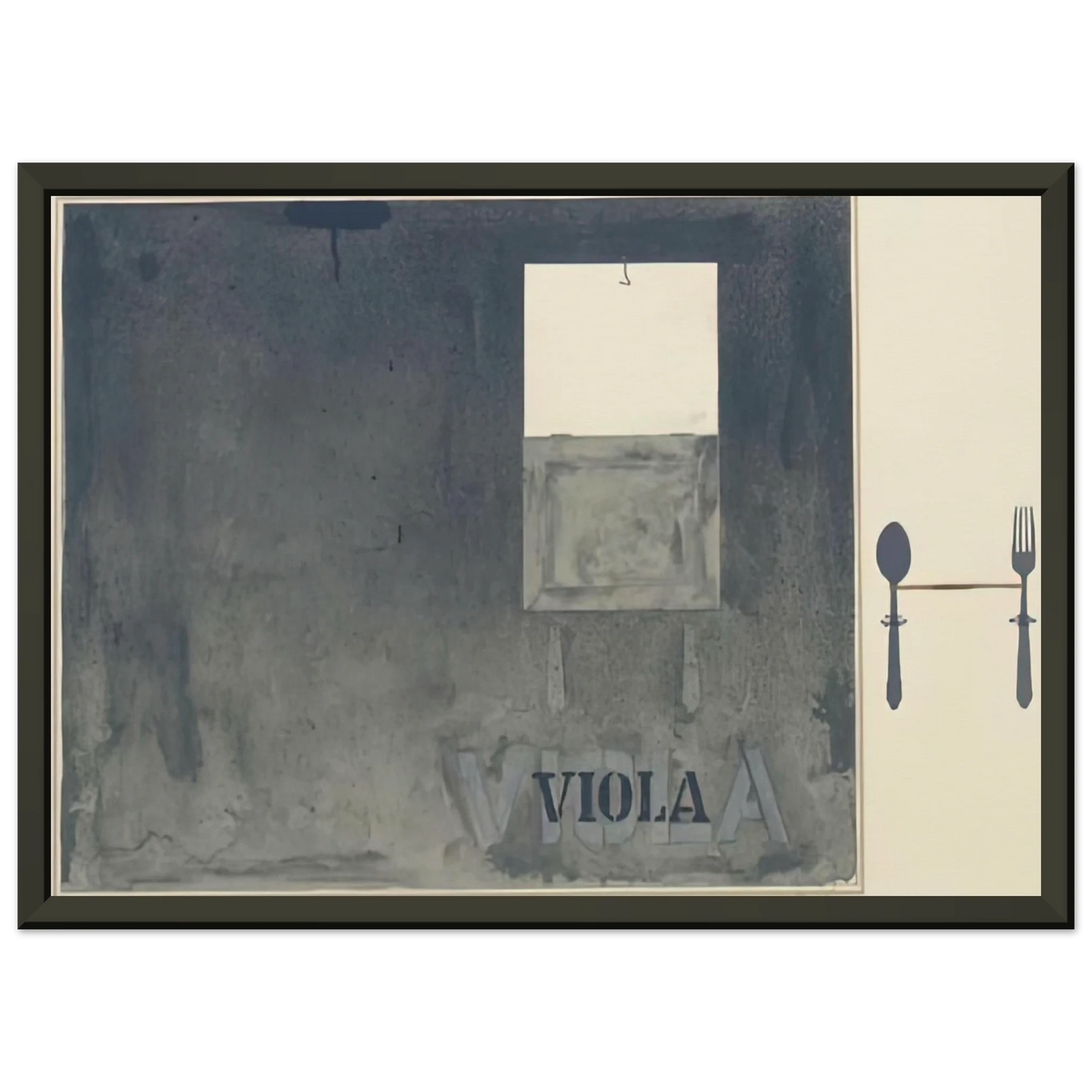 Jasper Johns VIOLA ULAE 117 Framed Art Print - Aluminum Frame - 40x50 cm / 16x20 inches