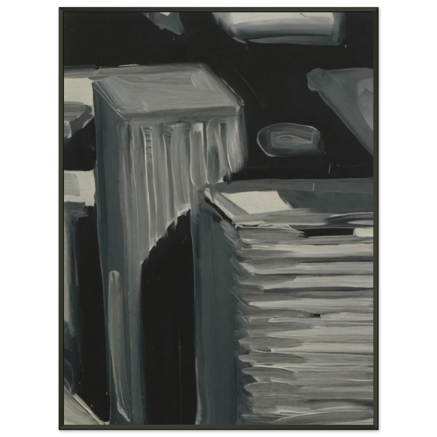 Gerhard Richter TOWNSCAPE 1968 5 Framed Art Print - Aluminum Frame - 40x50 cm / 16x20 inches