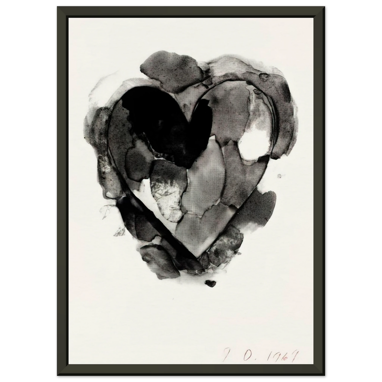 Jim Dine WELCOME HOME RARE BIRDS 1969 Framed Art Print - Aluminum Frame - 70x100 cm / 28x40 inches