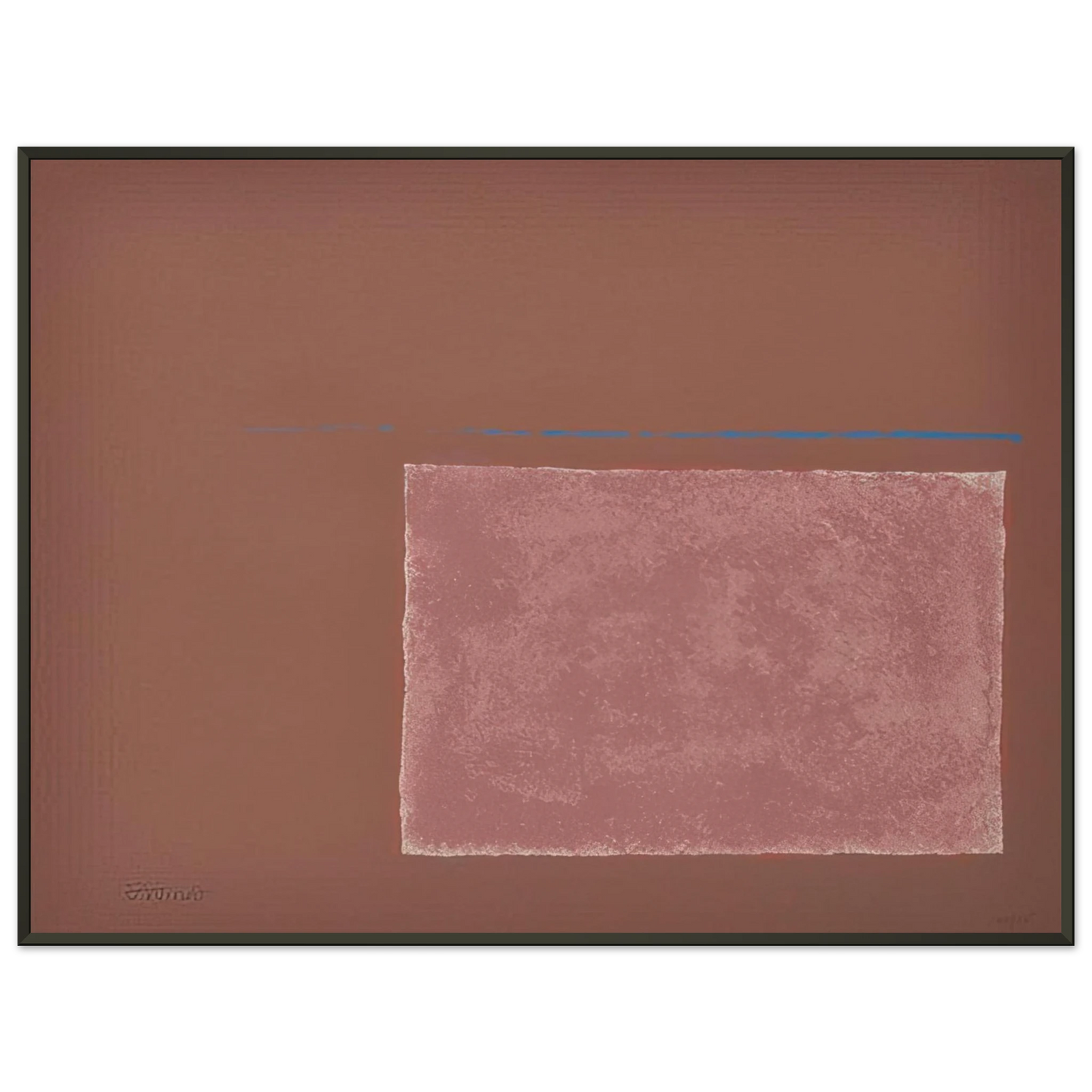 Theodoros Stamos Spartan Sun Box I Color Field Painting Framed Art Print - Aluminum Frame - 70x100 cm / 28x40 inches