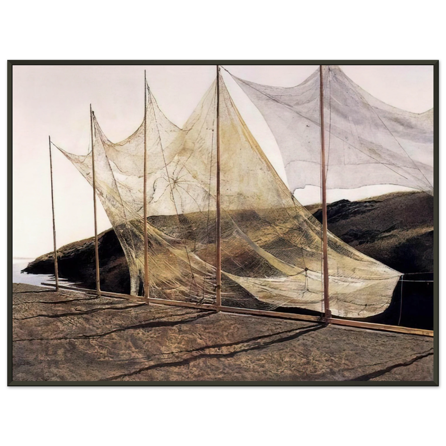 Andrew Wyeth PENTECOST 1989 Framed Art Print - Aluminum Frame - 40x50 cm / 16x20 inches