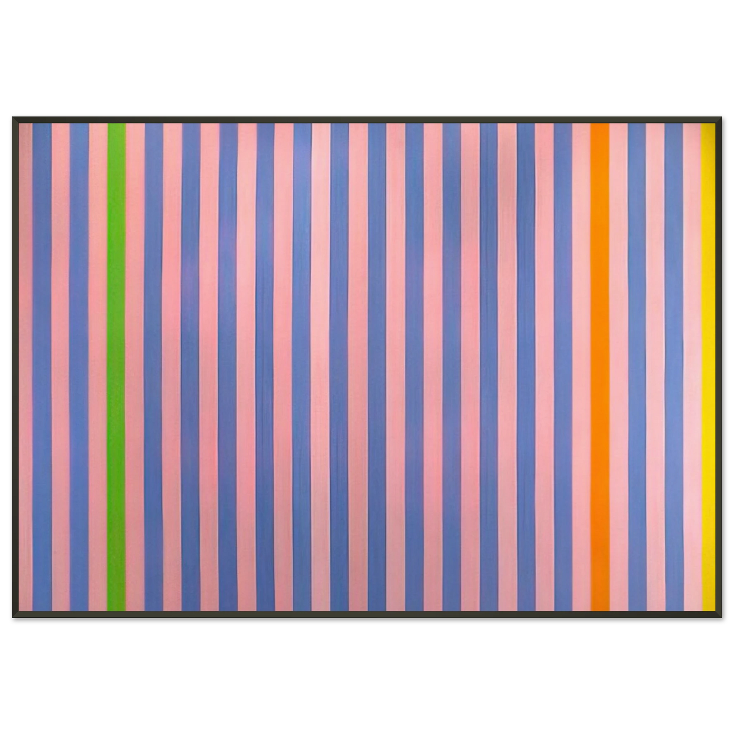 Gene Davis Sweet ScoreSkylark 1960 Framed Art Print - Aluminum Frame - 21x29.7 cm / 8x12"