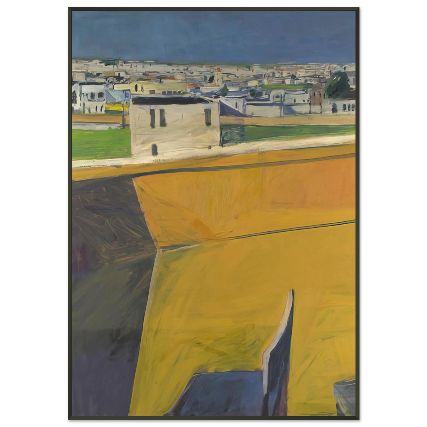 Richard Diebenkorn Yellow Porch Framed Art Print - Aluminum Frame - 21x29.7 cm / 8x12"