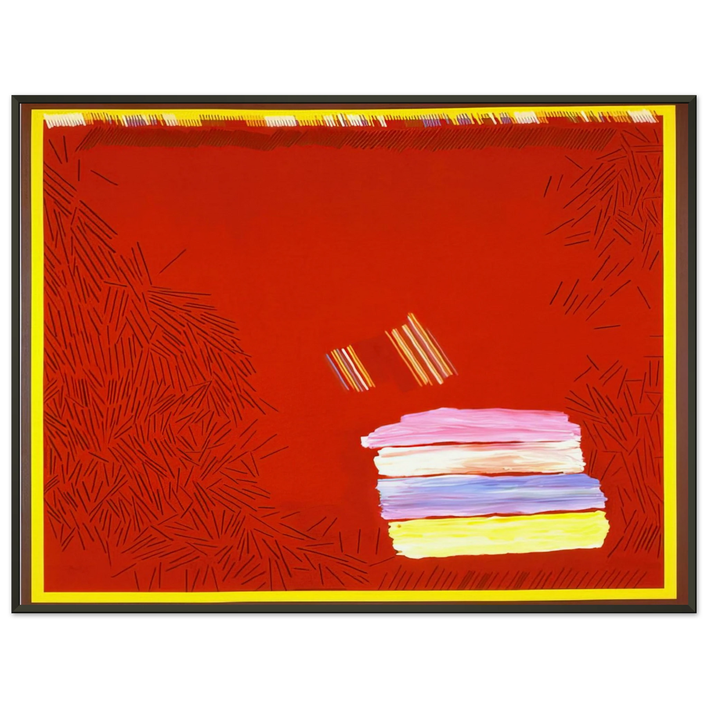 Ronnie Landfield Saint Augustine 1968 Framed Art Print - Aluminum Frame - 60x80 cm / 24x32 inches