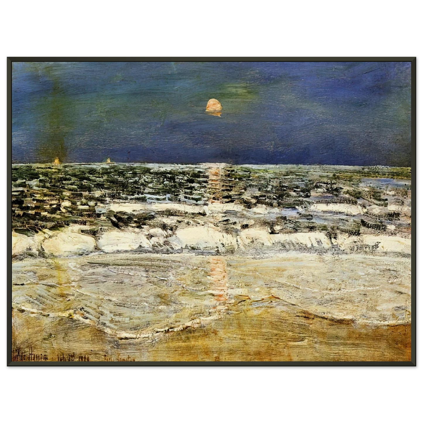 Childe Hassam East Hampton Framed Art Print - Aluminum Frame - 60x80 cm / 24x32 inches