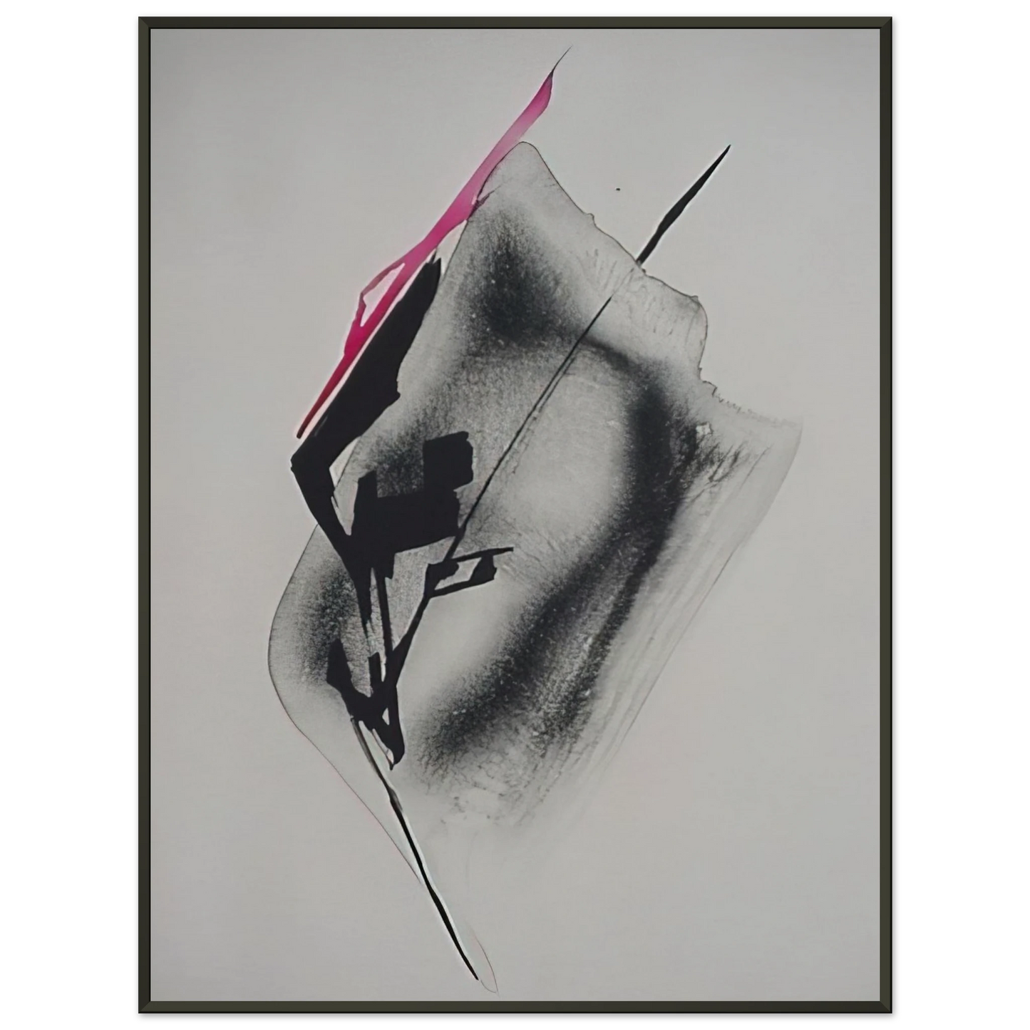 Toko Shinoda Transparent Shadow Abstract Expressionism Framed Art Print - Aluminum Frame - 70x100 cm / 28x40 inches
