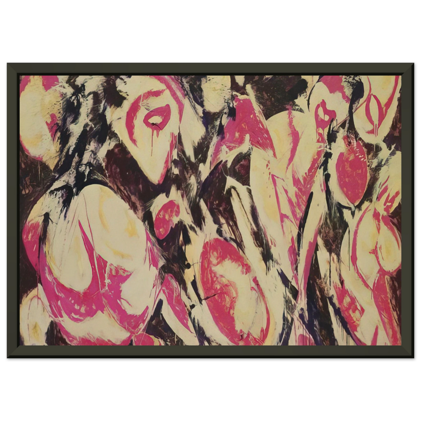 Lee Krasner Gaea Framed Art Print - Aluminum Frame - 60x80 cm / 24x32 inches