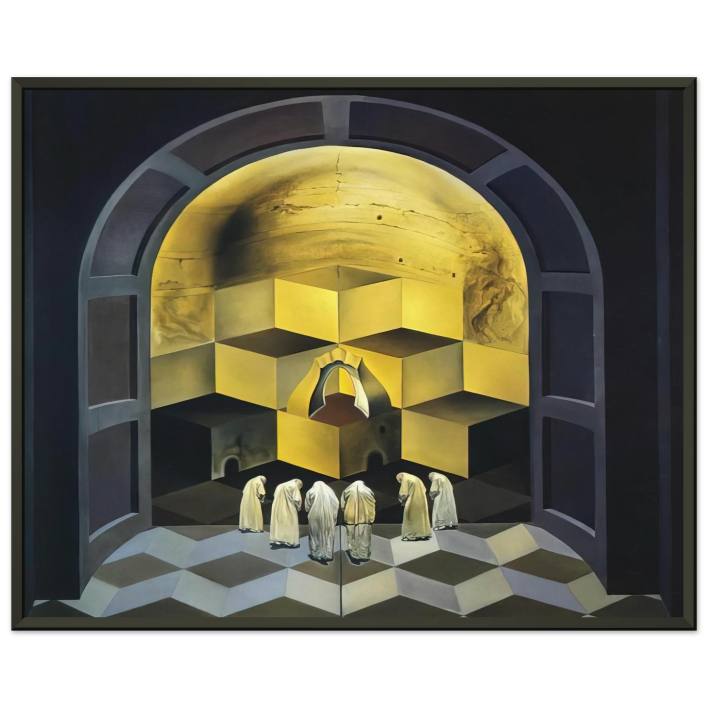 Salvador Dali SKULL OF ZURBARAN Framed Art Print - Aluminum Frame - 40x50 cm / 16x20 inches