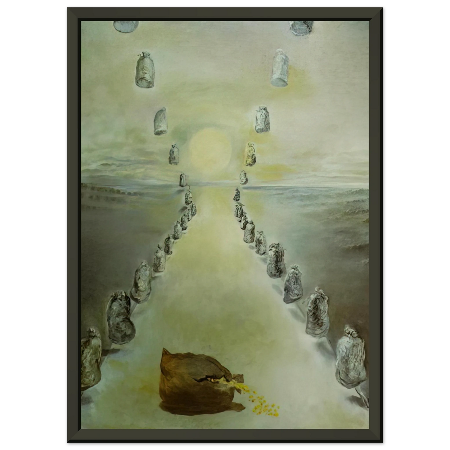 Salvador Dali THE PATH OF ENIGMAS FIRST VERSION Framed Art Print - Aluminum Frame - 60x80 cm / 24x32 inches