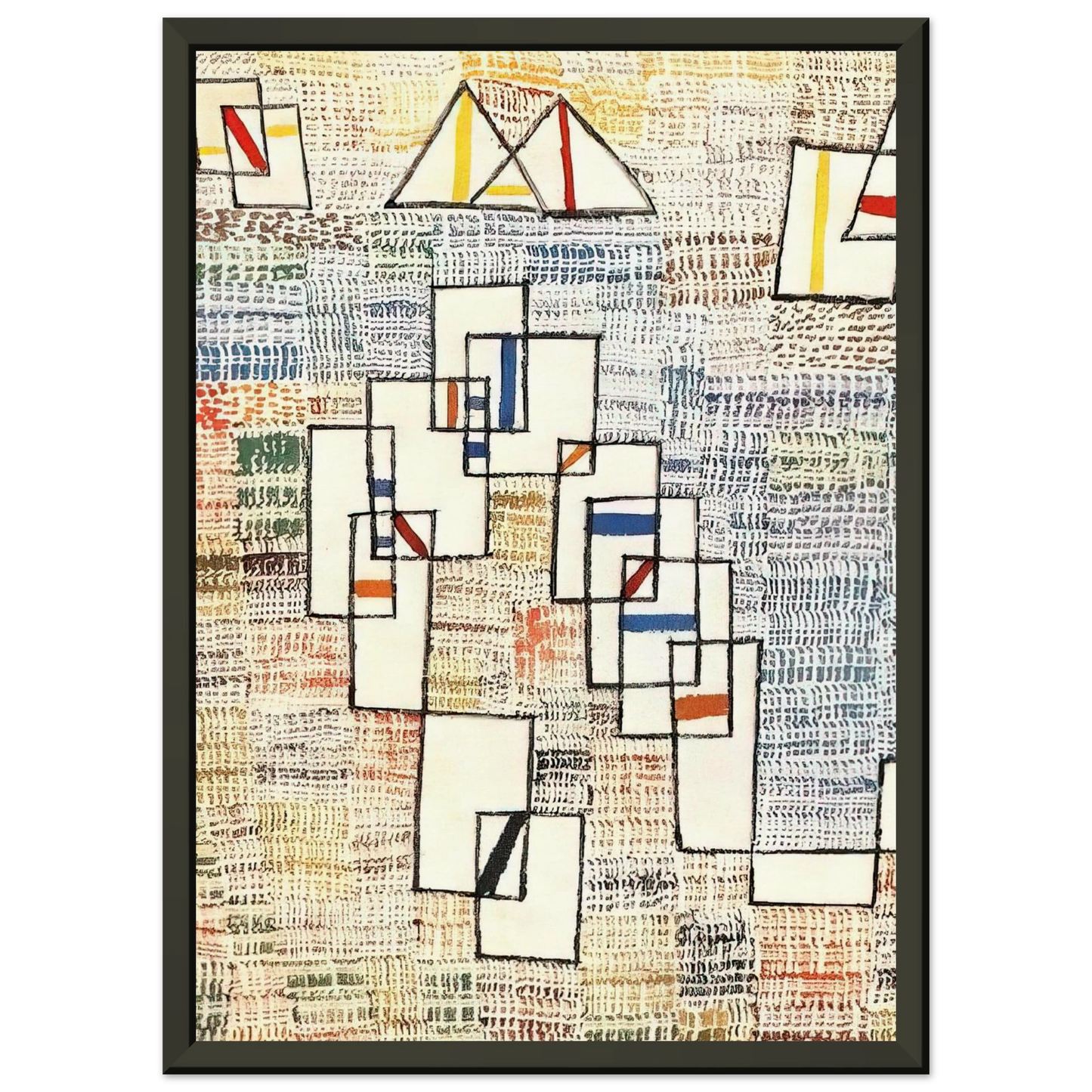Paul Klee COTE DE PROVENCE Framed Art Print - Aluminum Frame - 60x80 cm / 24x32 inches