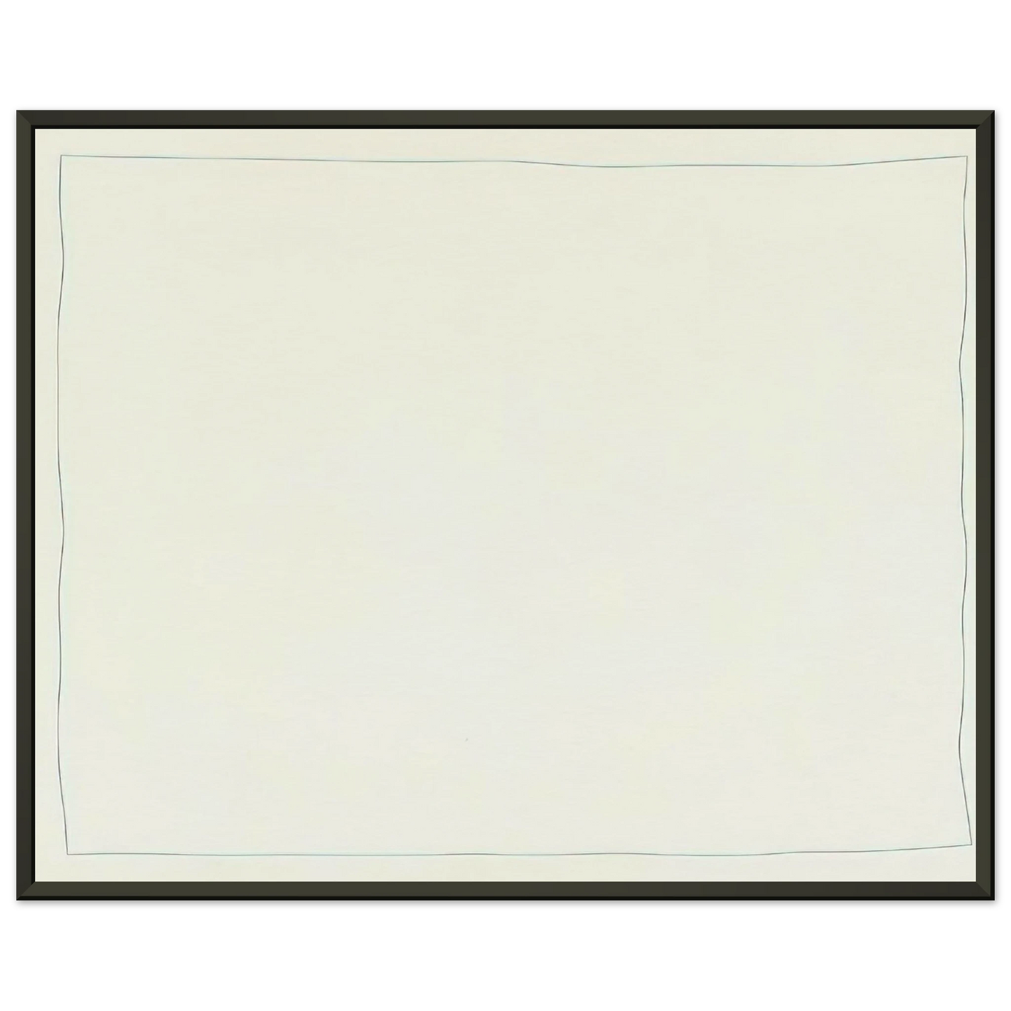 Robert Ryman Bent Line Drawing Minimalism Framed Art Print - Aluminum Frame - 60x80 cm / 24x32 inches