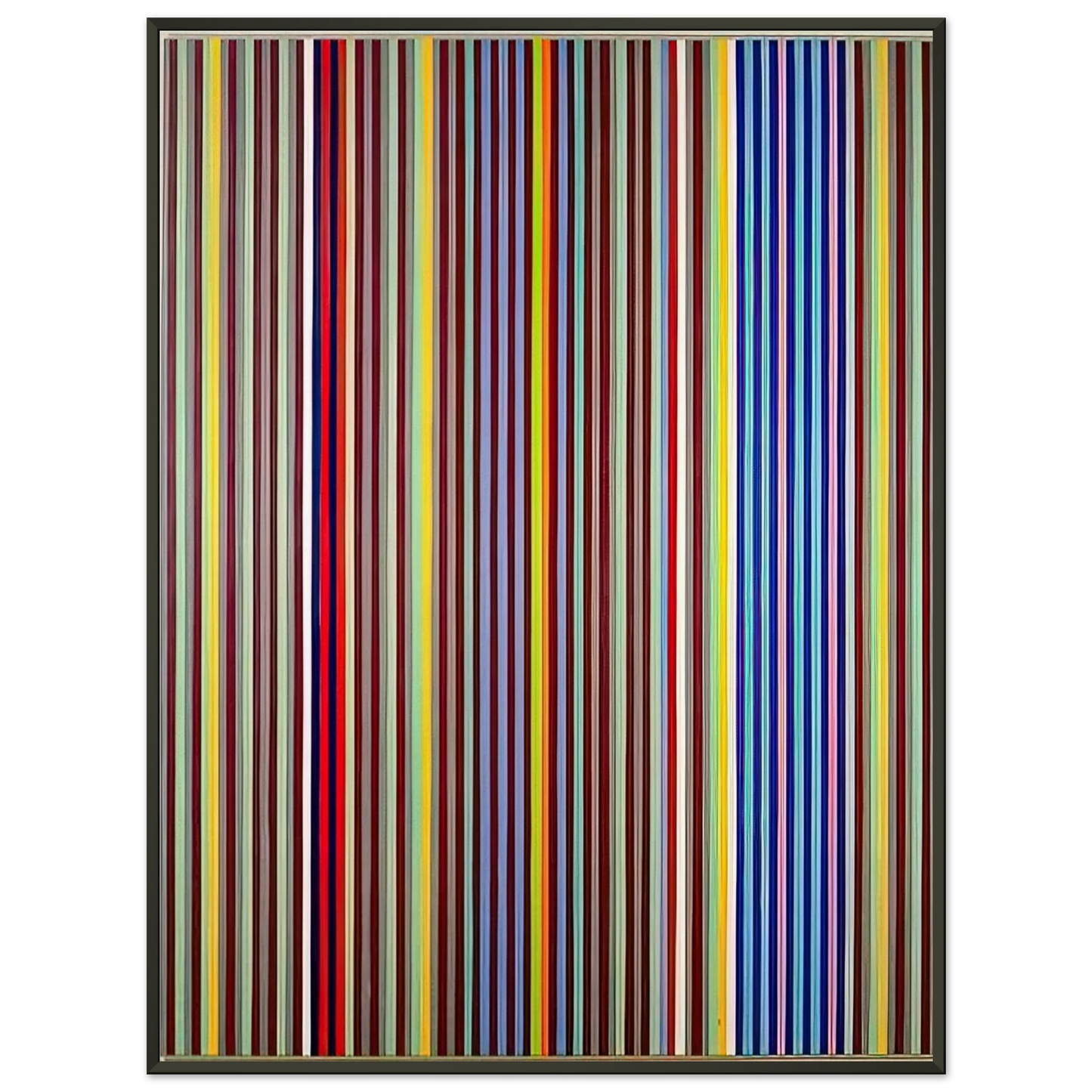 Gene Davis Untitled P280 1967 Framed Art Print - Aluminum Frame - 60x80 cm / 24x32 inches