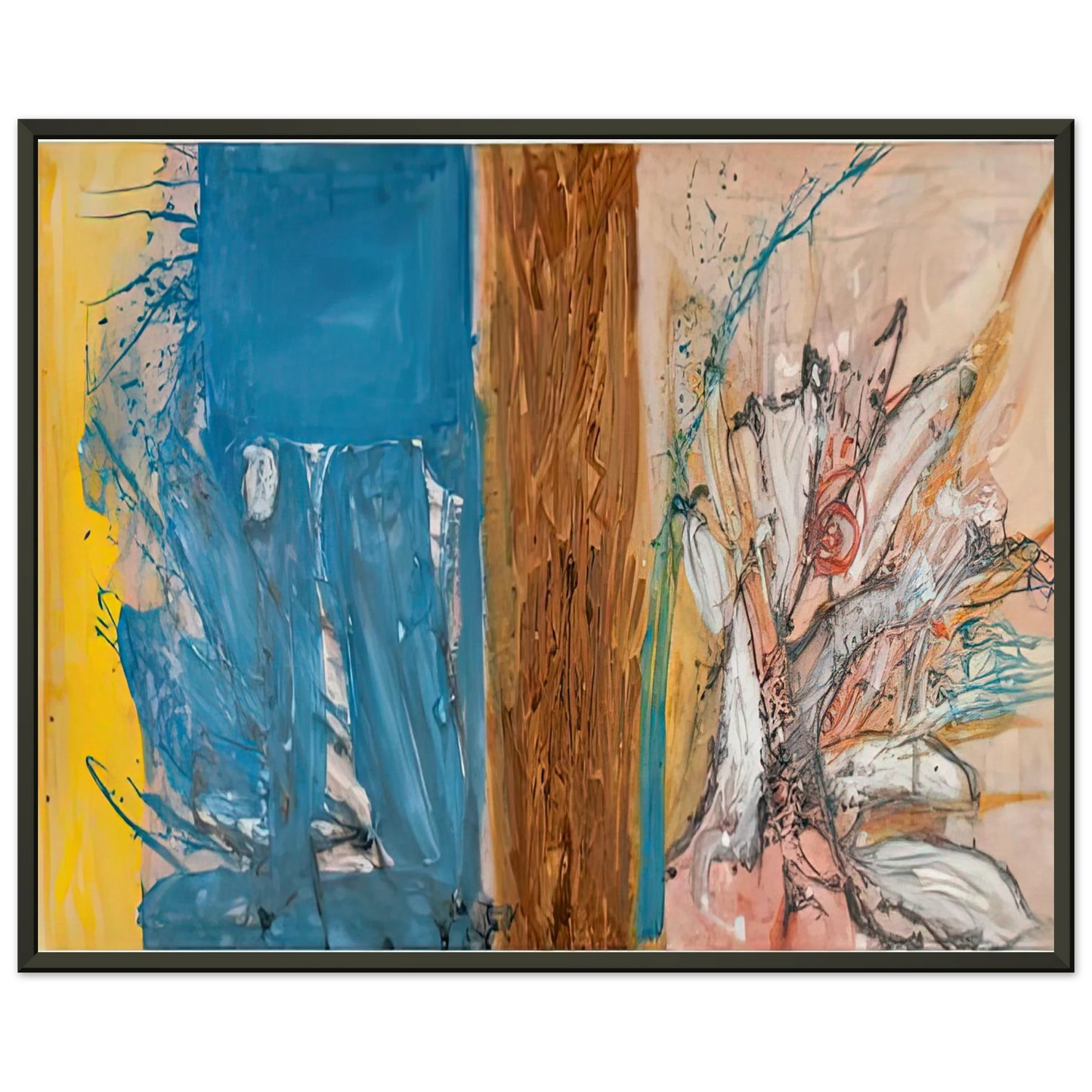 Helen Frankenthaler The Facade 1954 Framed Art Print - Aluminum Frame - 40x50 cm / 16x20 inches