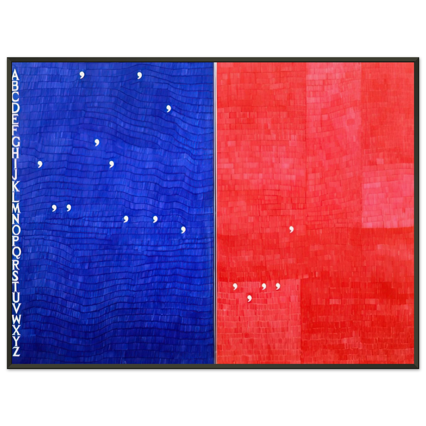 Alighiero Boetti IMMAGINANDO TUTTO 1982 Framed Art Print - Aluminum Frame - 40x50 cm / 16x20 inches