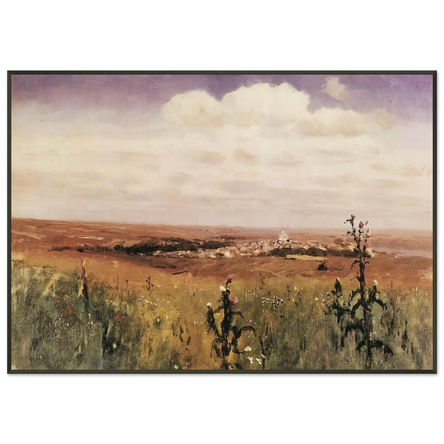 Arkhyp Kuindzhi Steppe Framed Art Print - Aluminum Frame - 21x29.7 cm / 8x12"