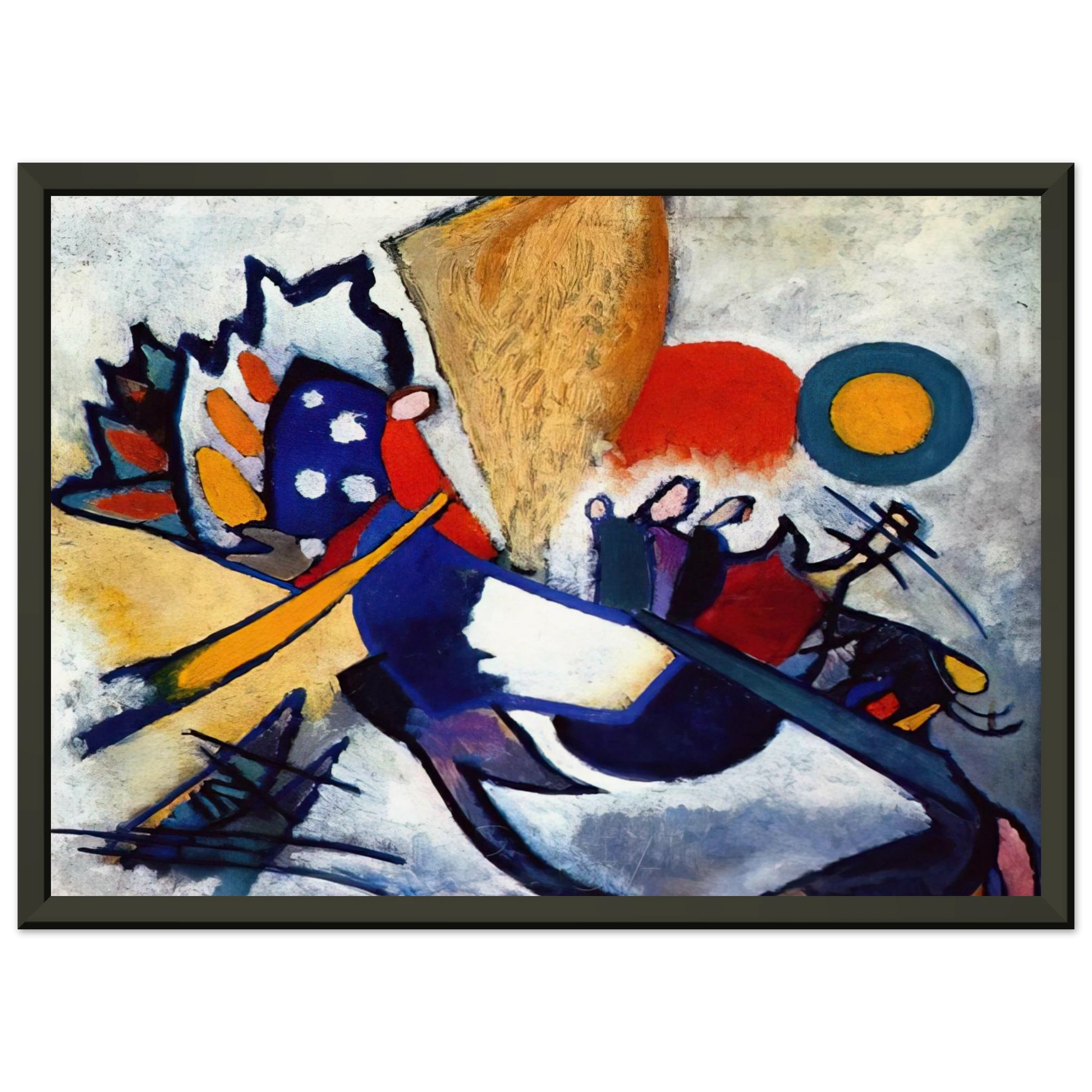 Wassily Kandinsky  IMPROVISATION 209 1917 Framed Art Print  - Aluminum Frame - 40x50 cm / 16x20 inches