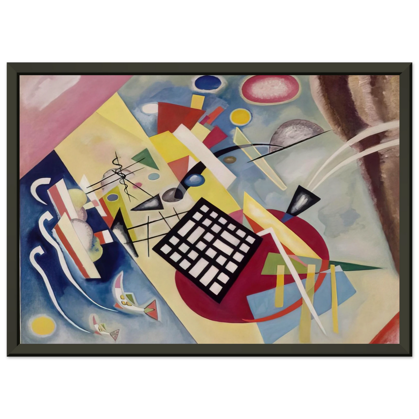Wassily Kandinsky  BLACK FRAME 1922 Framed Art Print  - Aluminum Frame - 40x50 cm / 16x20 inches
