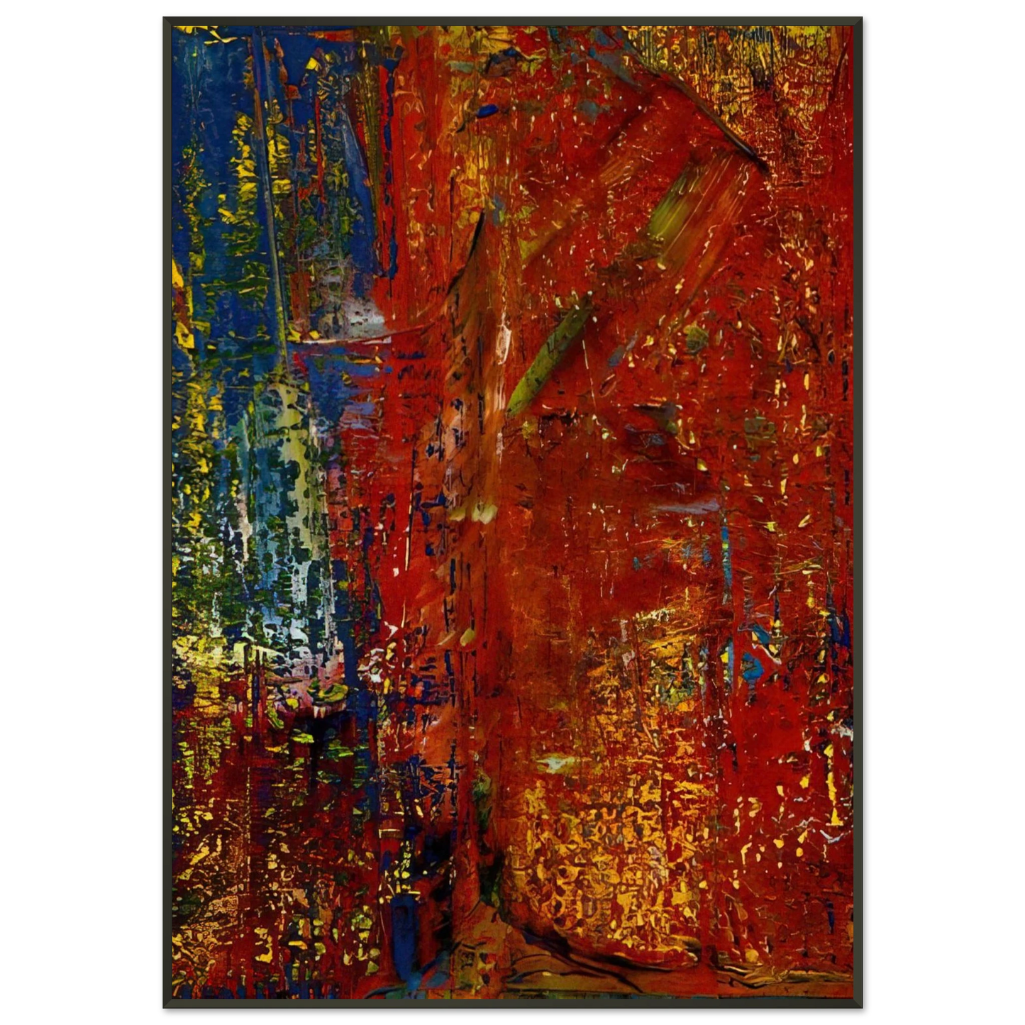Gerhard Richter UNTITLED Framed Art Print - Aluminum Frame - 21x29.7 cm / 8x12"
