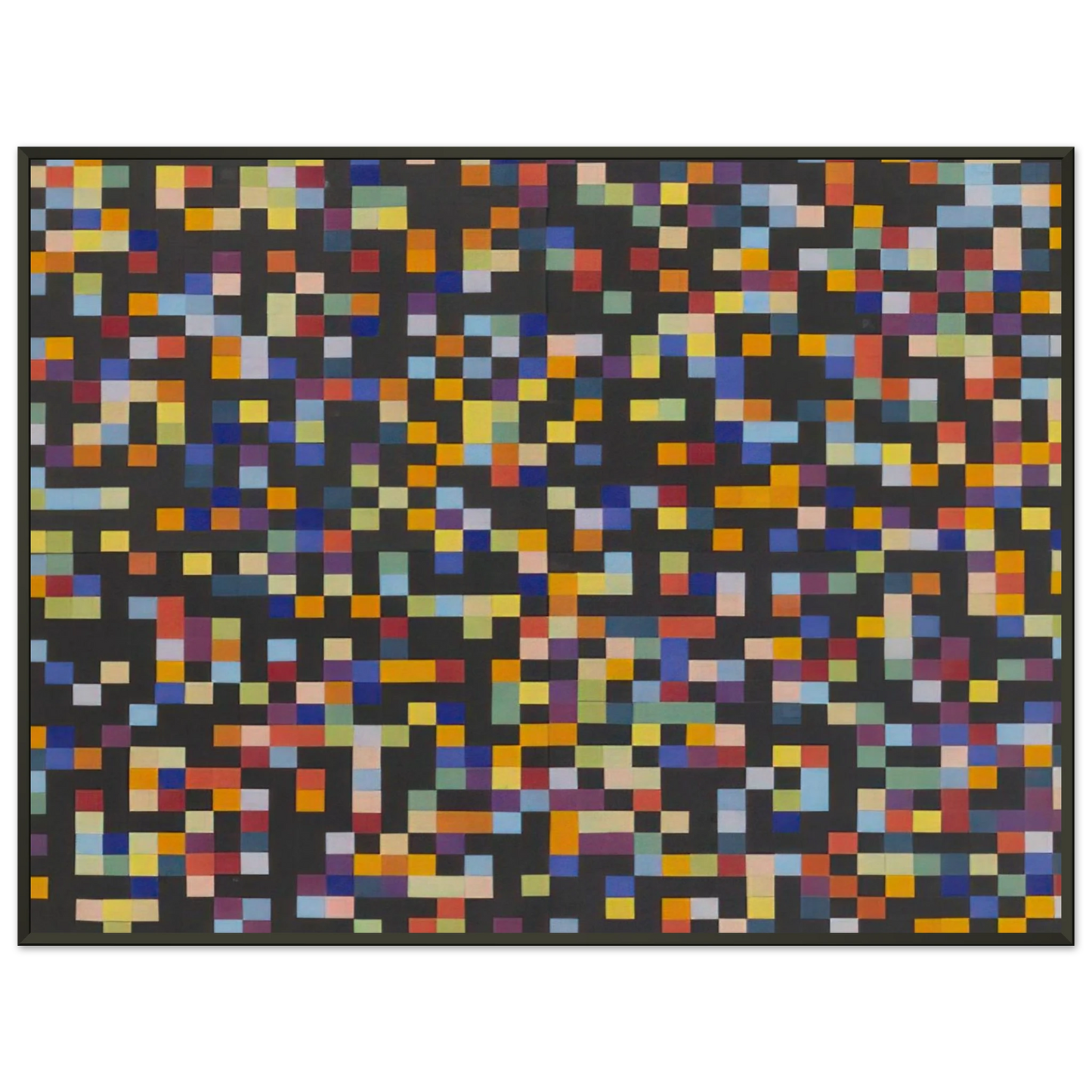 Ellsworth Kelly Spectrum Colors Arranged by Chance VI Framed Art Print - Aluminum Frame - 60x80 cm / 24x32 inches