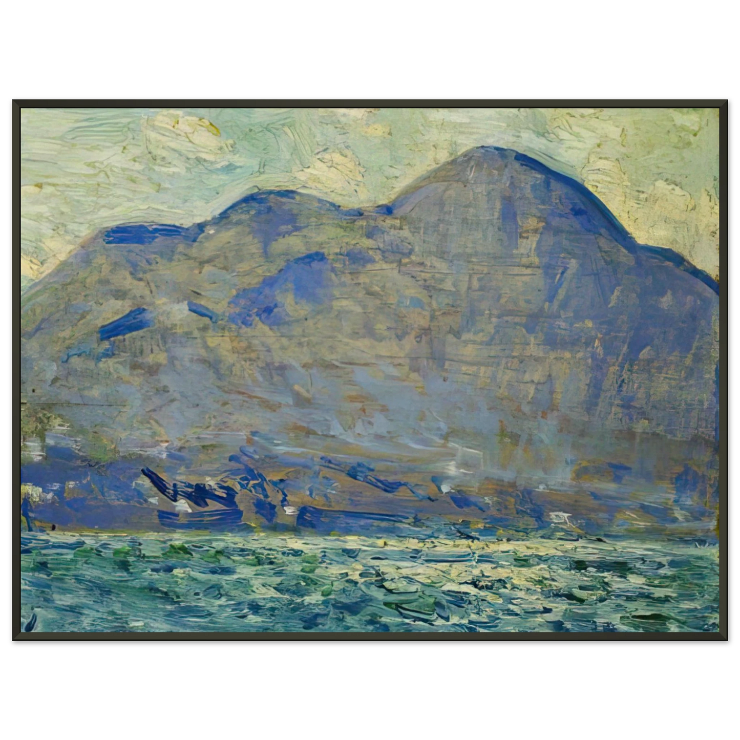 Childe Hassam Mt Beacon at Newburgh Framed Art Print - Aluminum Frame - 40x50 cm / 16x20 inches