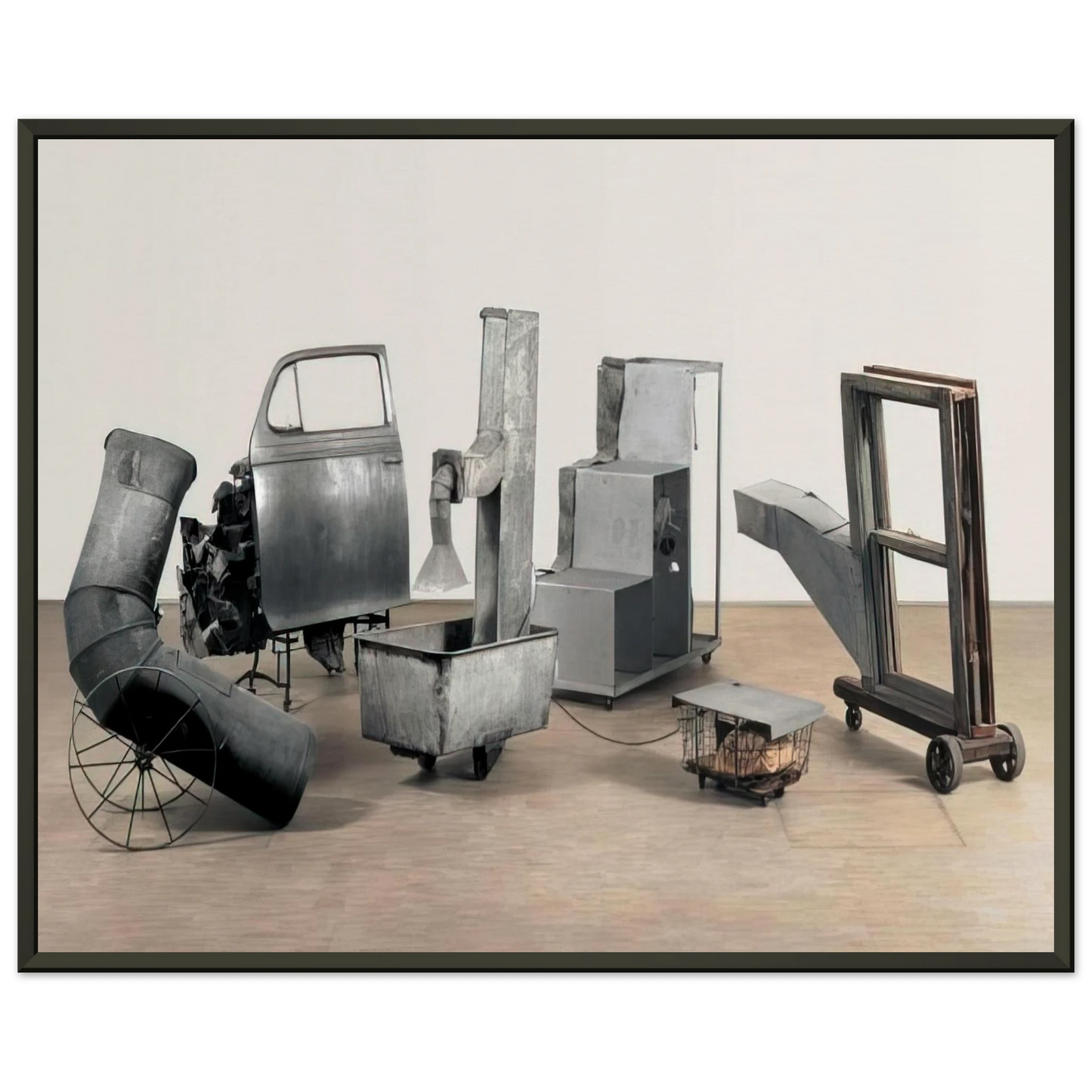 Robert Rauschenberg ORACLE 1965 Framed Art Print - Aluminum Frame - 60x80 cm / 24x32 inches