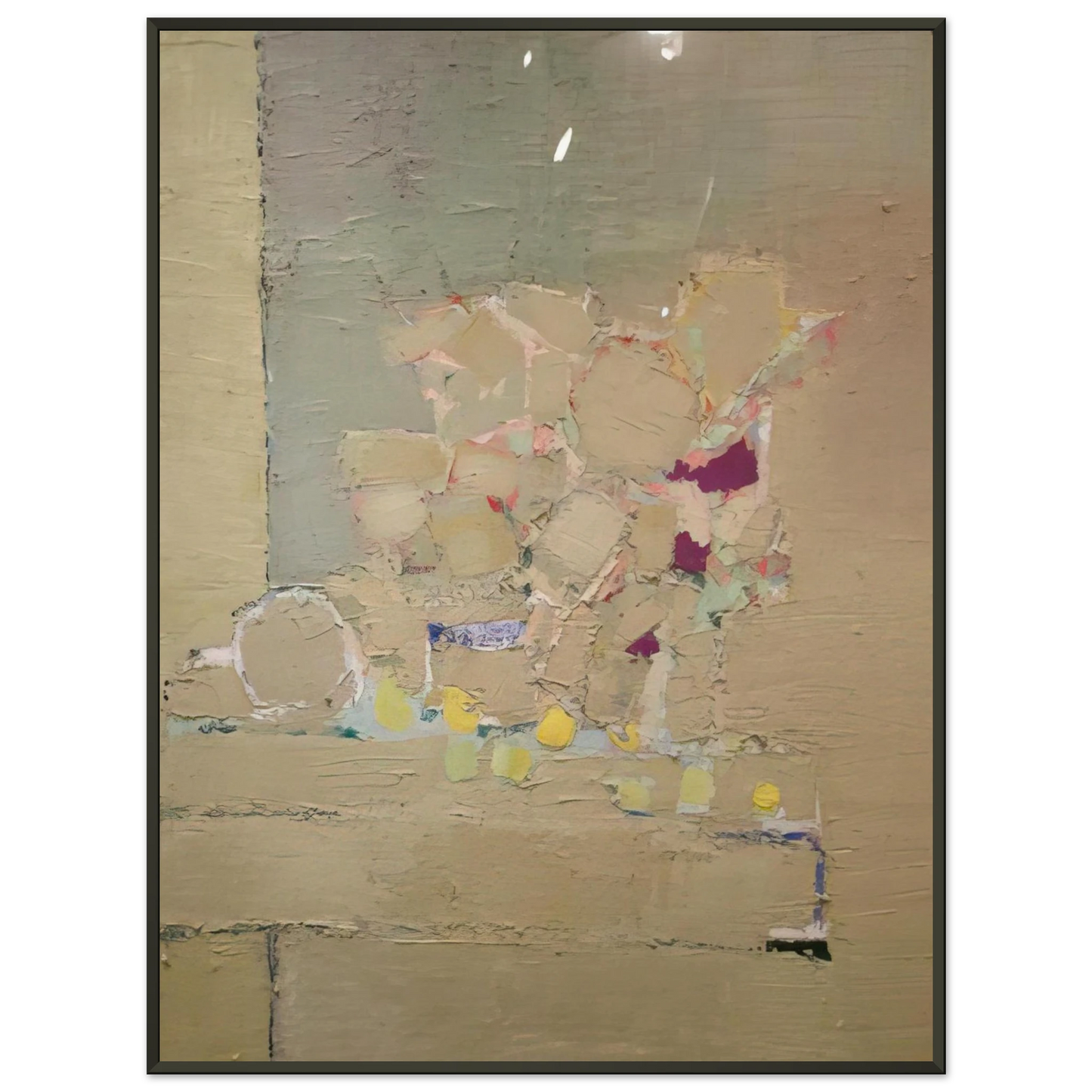 Nicolas de Stael Flowers 1953 Framed Art Print - Aluminum Frame - 40x50 cm / 16x20 inches