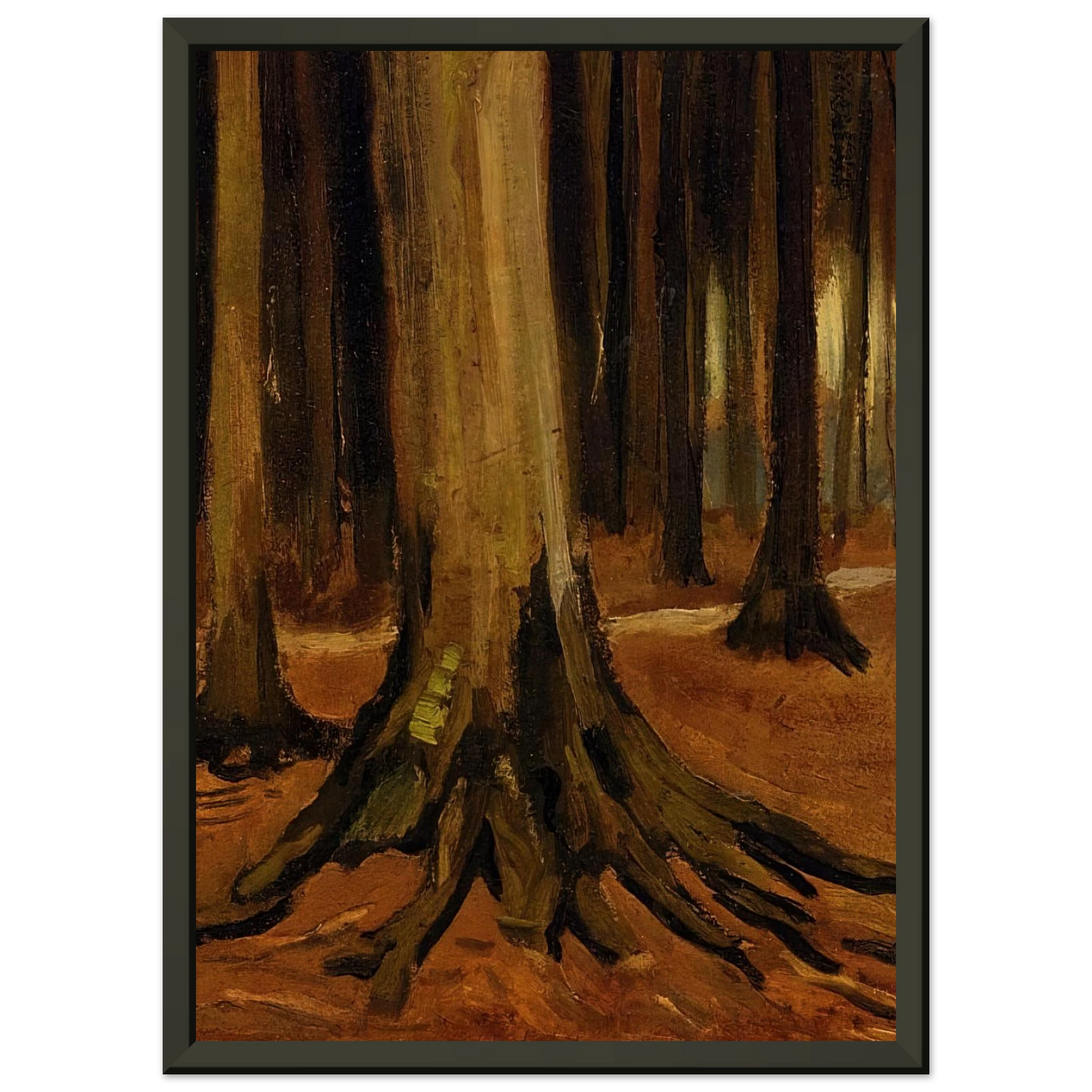 Vincent van Gogh  Girl in the Woods Framed Art Print  - Aluminum Frame - 70x100 cm / 28x40 inches