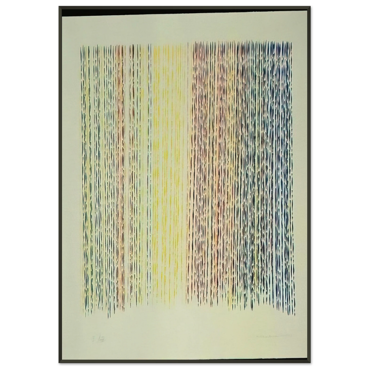Piero Dorazio Paplito della Luce 1983 Framed Art Print - Aluminum Frame - 21x29.7 cm / 8x12"