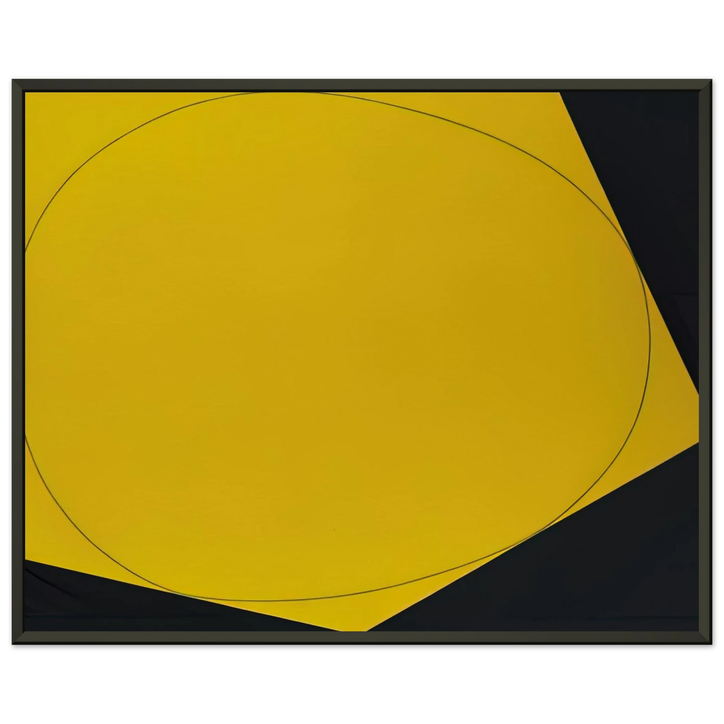Robert Mangold DISTORTED CIRCLE WITHIN A POLYGON I 1972 Framed Art Print - Aluminum Frame - 60x80 cm / 24x32 inches