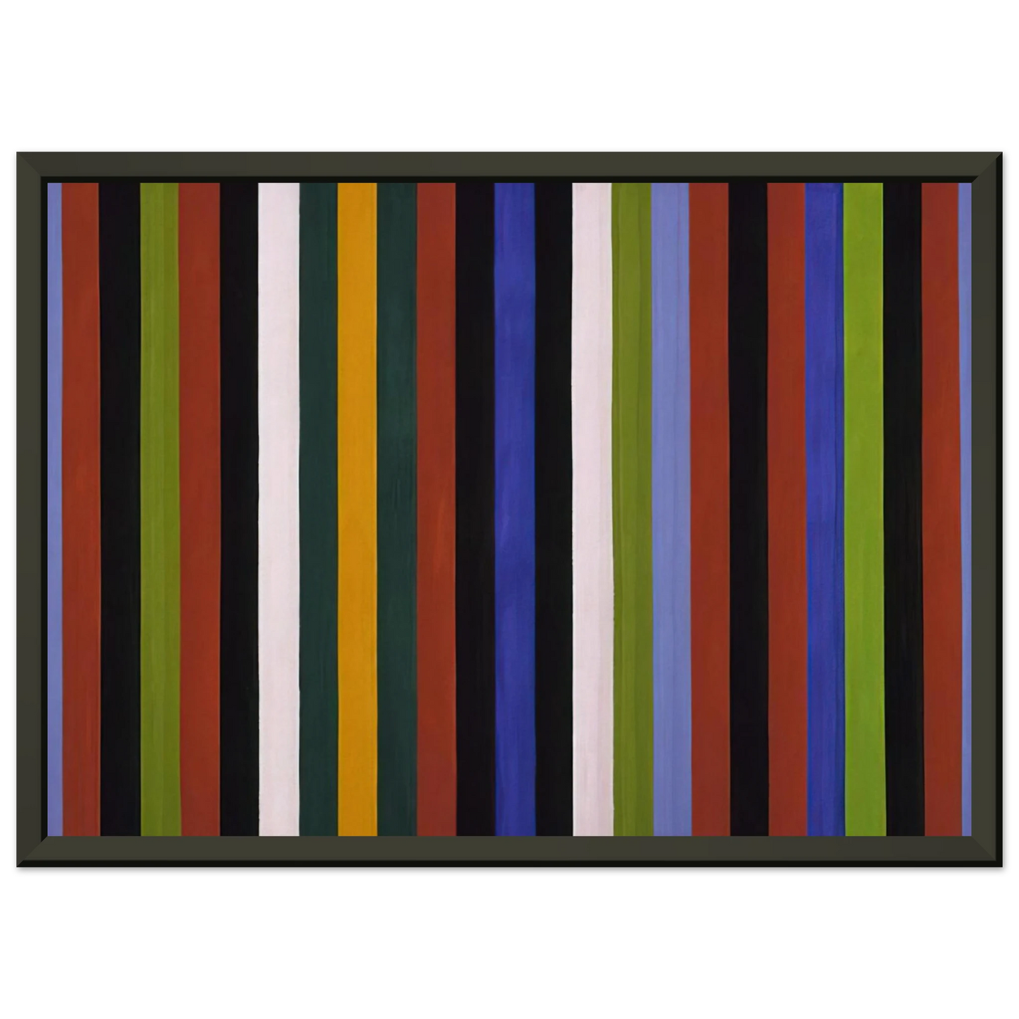 Gene Davis Hot Beat 1964 Framed Art Print - Aluminum Frame - 60x80 cm / 24x32 inches
