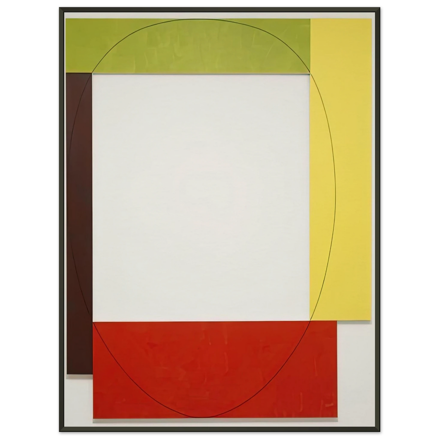 Robert Mangold FOUR COLOR FRAME PAINTING 5 PARASOL UNIT 1984 Framed Art Print - Aluminum Frame - 60x80 cm / 24x32 inches