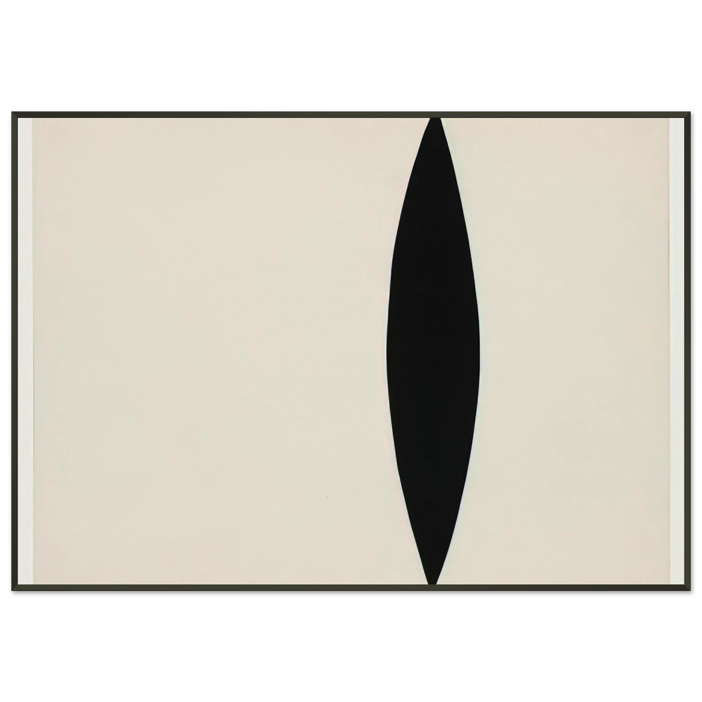Ellsworth Kelly Mandorla Form Framed Art Print - Aluminum Frame - 21x29.7 cm / 8x12"