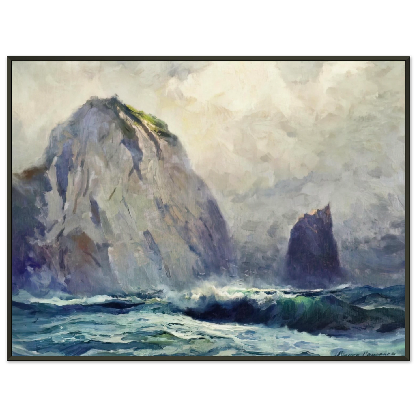 Sydney Laurence Cape St Elias 1928 Framed Art Print - Aluminum Frame - 70x100 cm / 28x40 inches