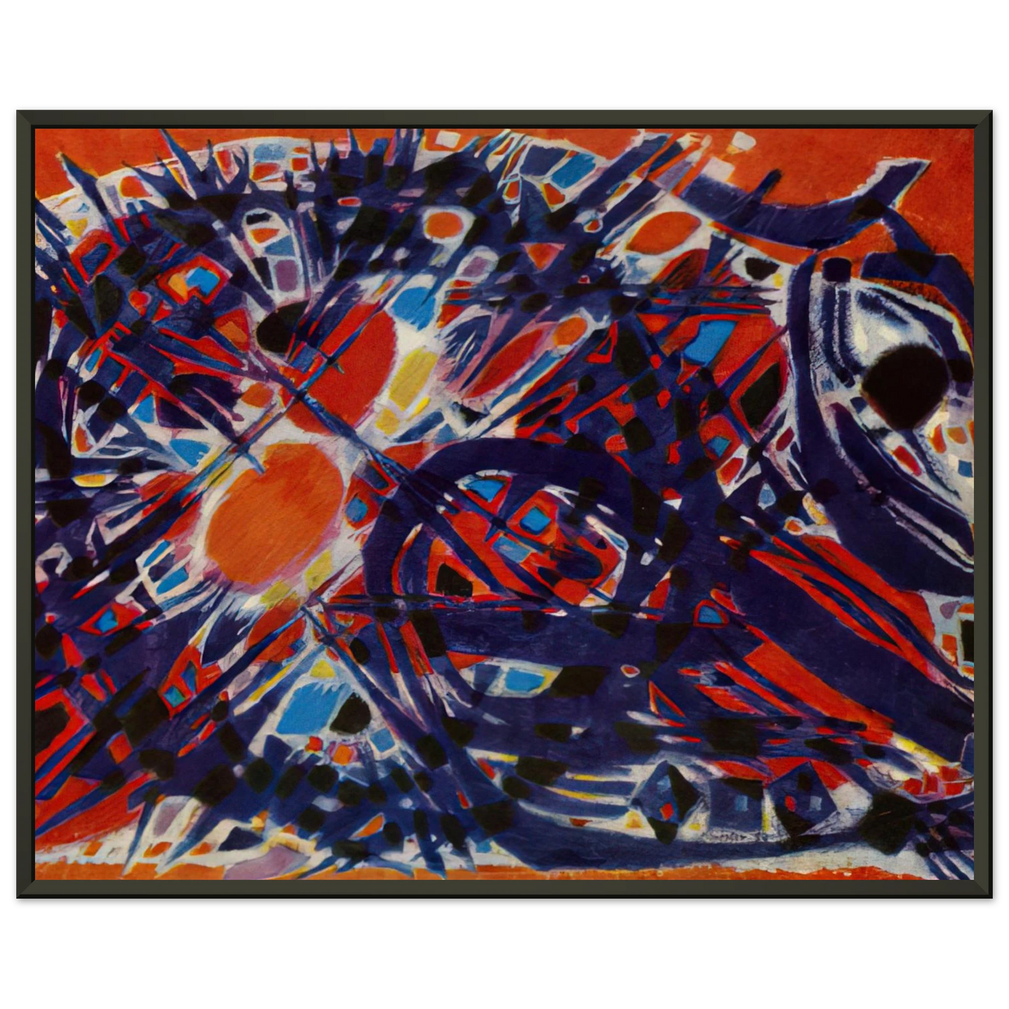 Alfred Manessier Couronne depines 1954 Framed Art Print - Aluminum Frame - 40x50 cm / 16x20 inches