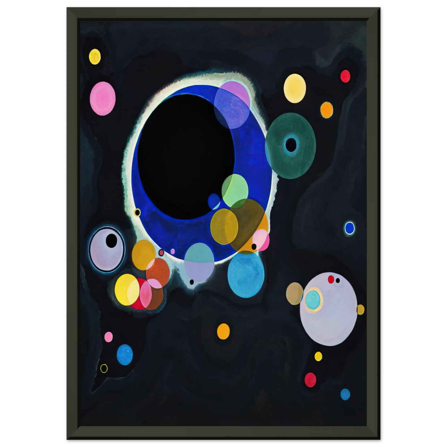Wassily Kandinsky SEVERAL CIRCLES 1926 Framed Art Print - Aluminum Frame - 40x50 cm / 16x20 inches